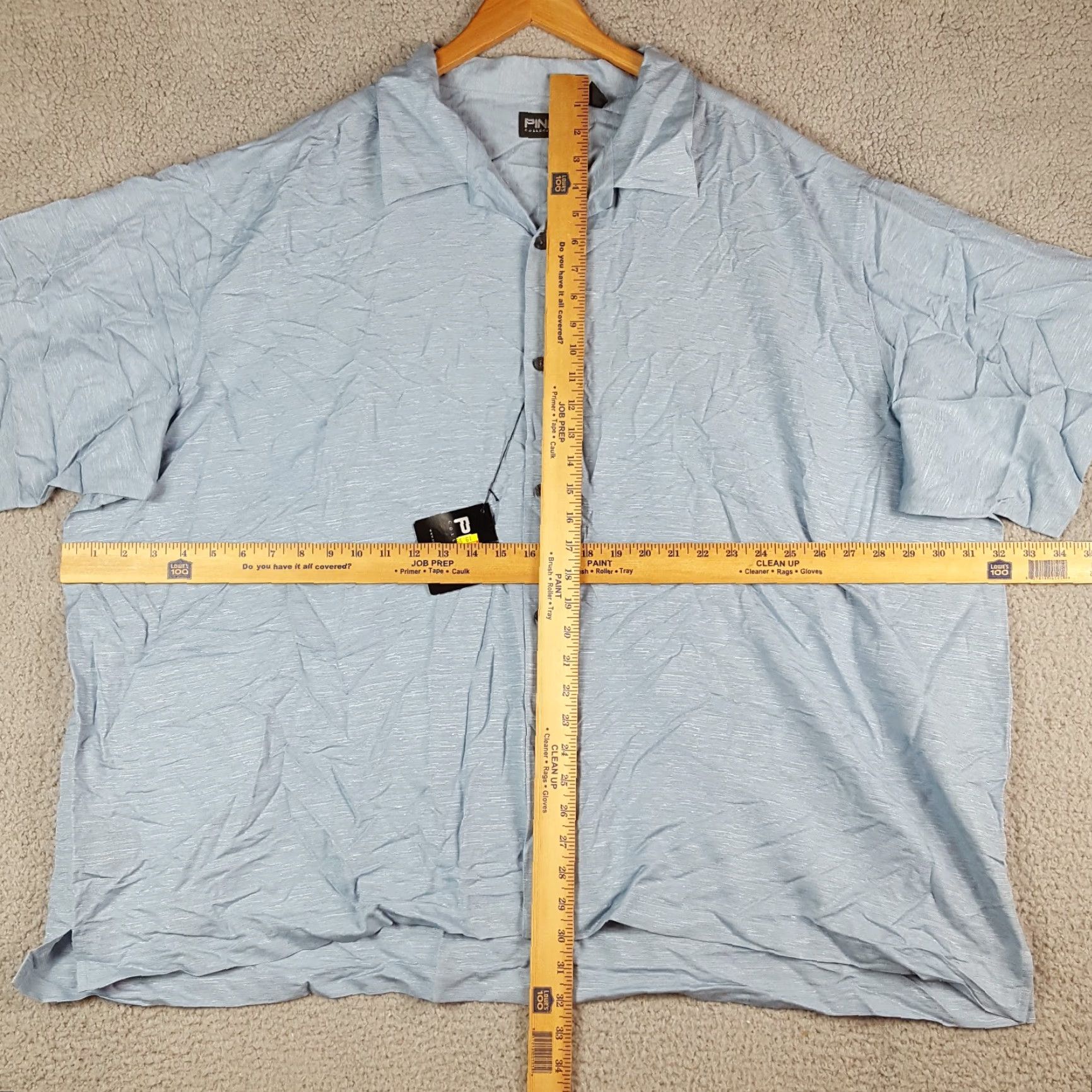 Vintage Ping Silk Breathable Preppy Polo Shirt Big & Tall 4X Blue Collar Button South casual Workwear 90s Vintage Mens Polo Size US XXL / EU 58 / 5 - 7 Thumbnail