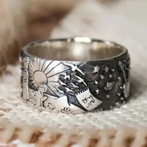 Jewelry Vintage Emo Grunge Ring Size ONE SIZE - 1 Thumbnail
