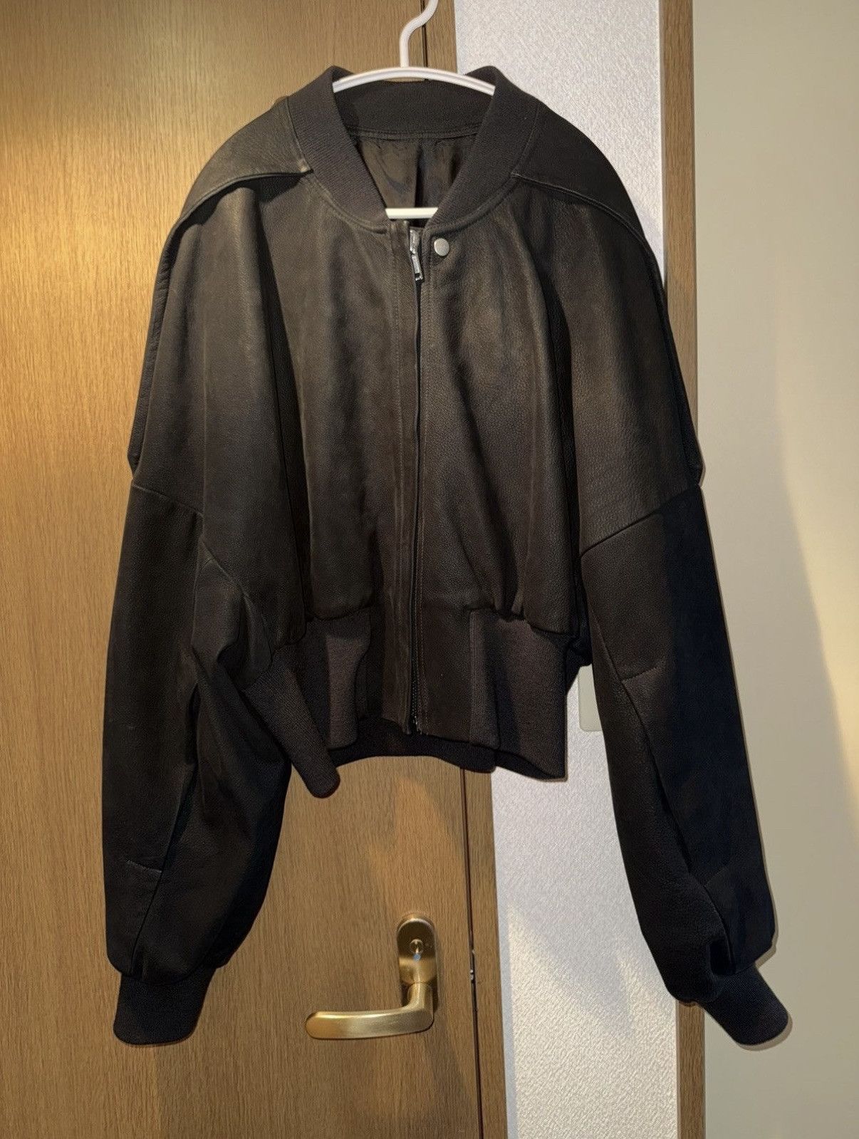 Rick Owens Rick Owens Leather "Flight" Bomber Jacket Size US M / EU 48-50 / 2 - 3 Thumbnail
