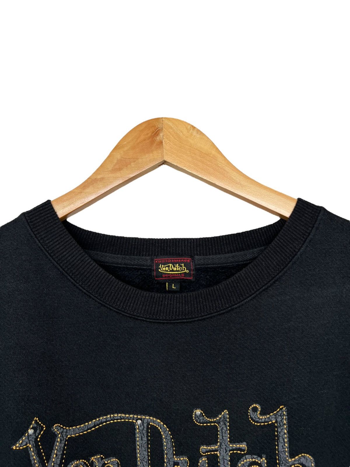 Von Dutch Vintage Von Dutch Eyes Skate Black Sweatshirt Size US L / EU 52-54 / 3 - 9 Thumbnail