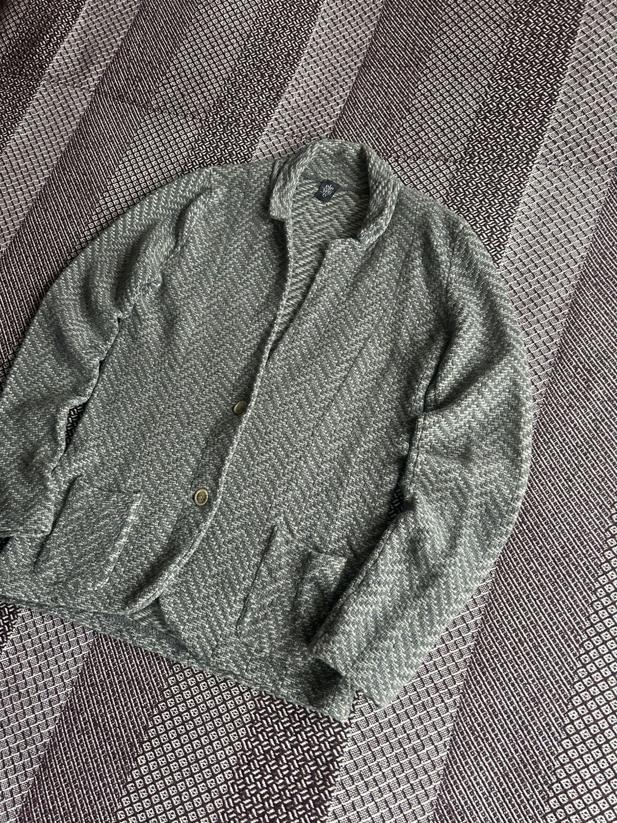 Eleventy Eleventy Rare Japanese Style Solid Wool Blazer Size M Unisex Size M / US 6-8 / IT 42-44 - 2 Thumbnail