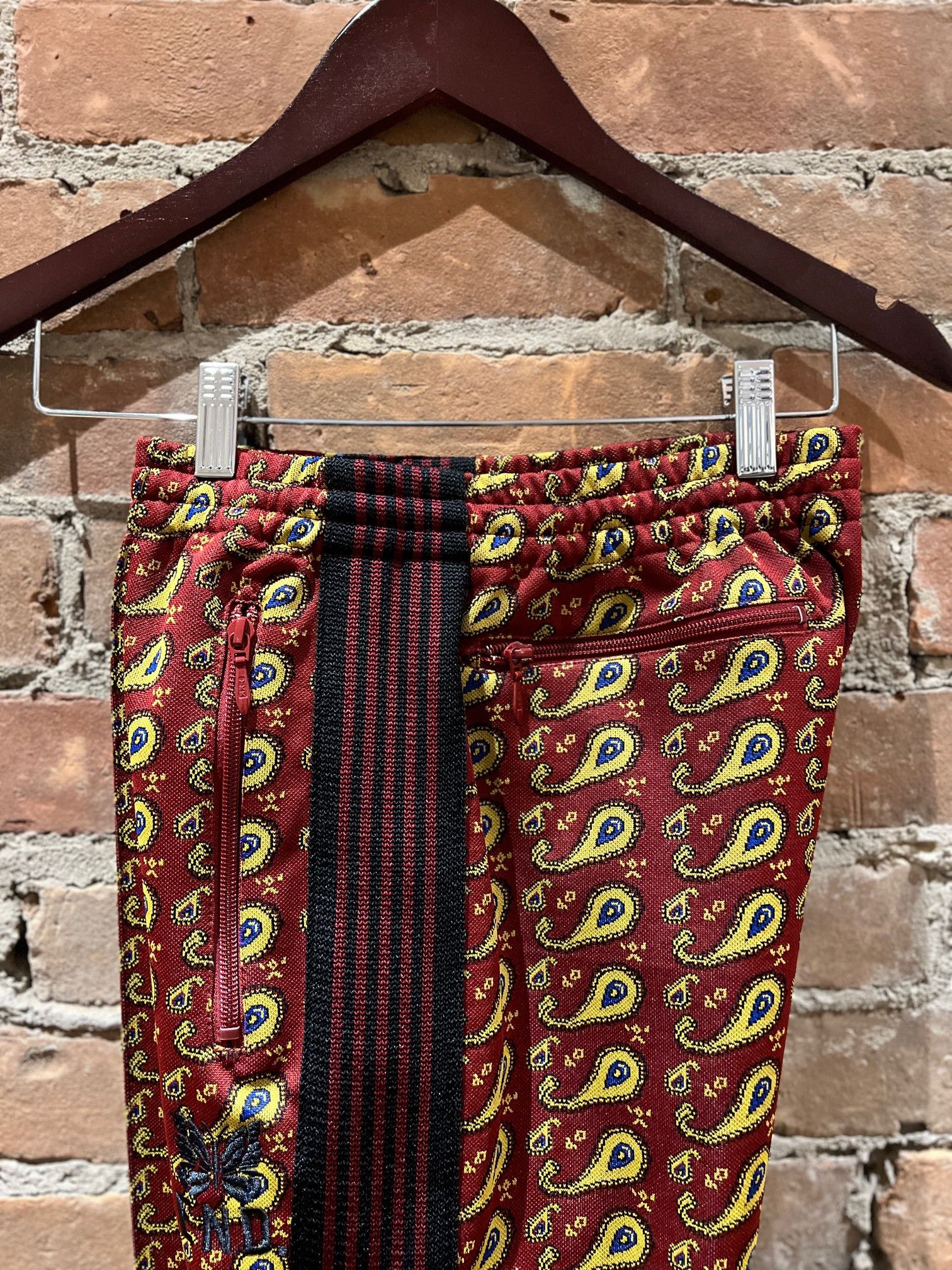END. × Needles Needles x END. Paisley Poly Jacquard Track Pants Size US 31 - 3 Thumbnail