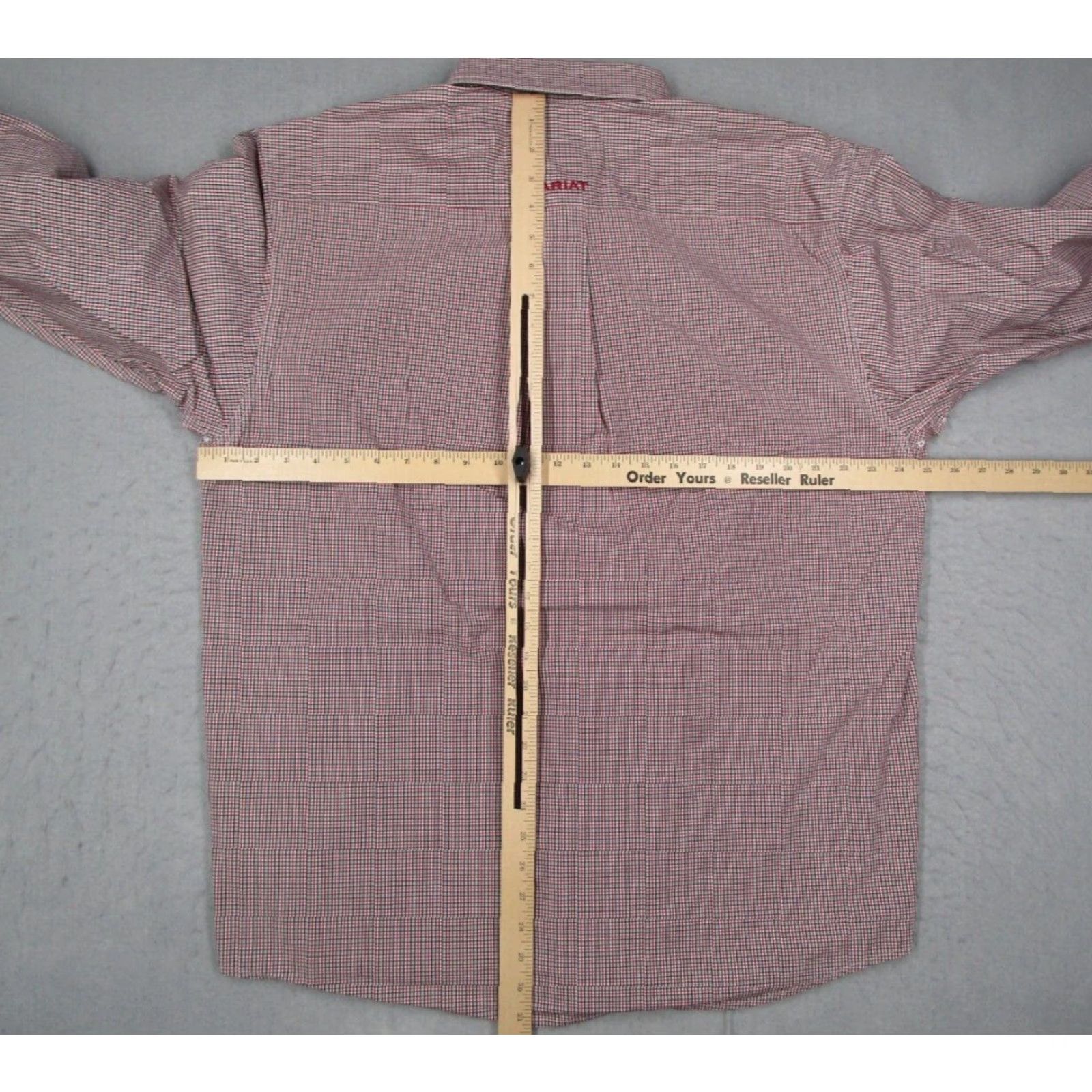 Ariat Ariat Pro Series Shirt Mens XL Red Check Button-Up Twill Cotton Blend Long Sleeve Size US XL / EU 56 / 4 - 6 Thumbnail