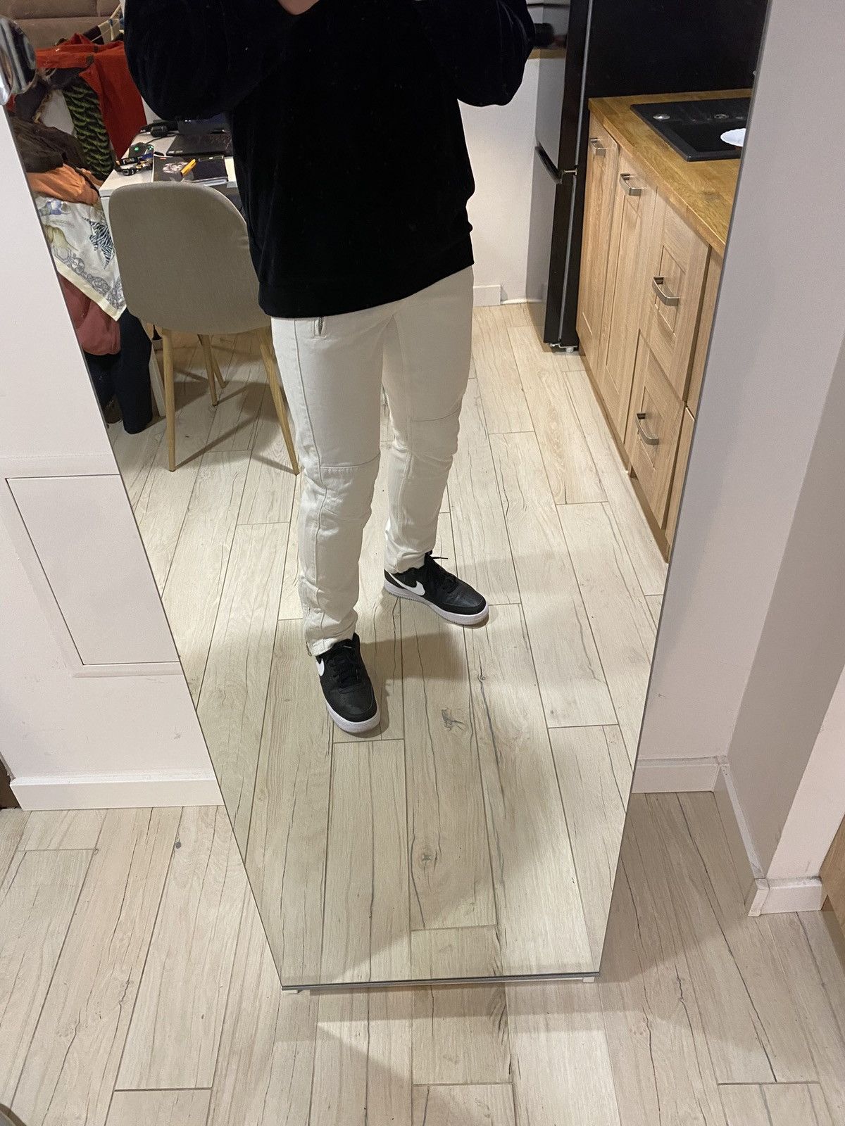 Isabel Marant FW13 Isabel Marant X H&M Biker White Denim Pants Size US 32 / EU 48 - 3 Thumbnail