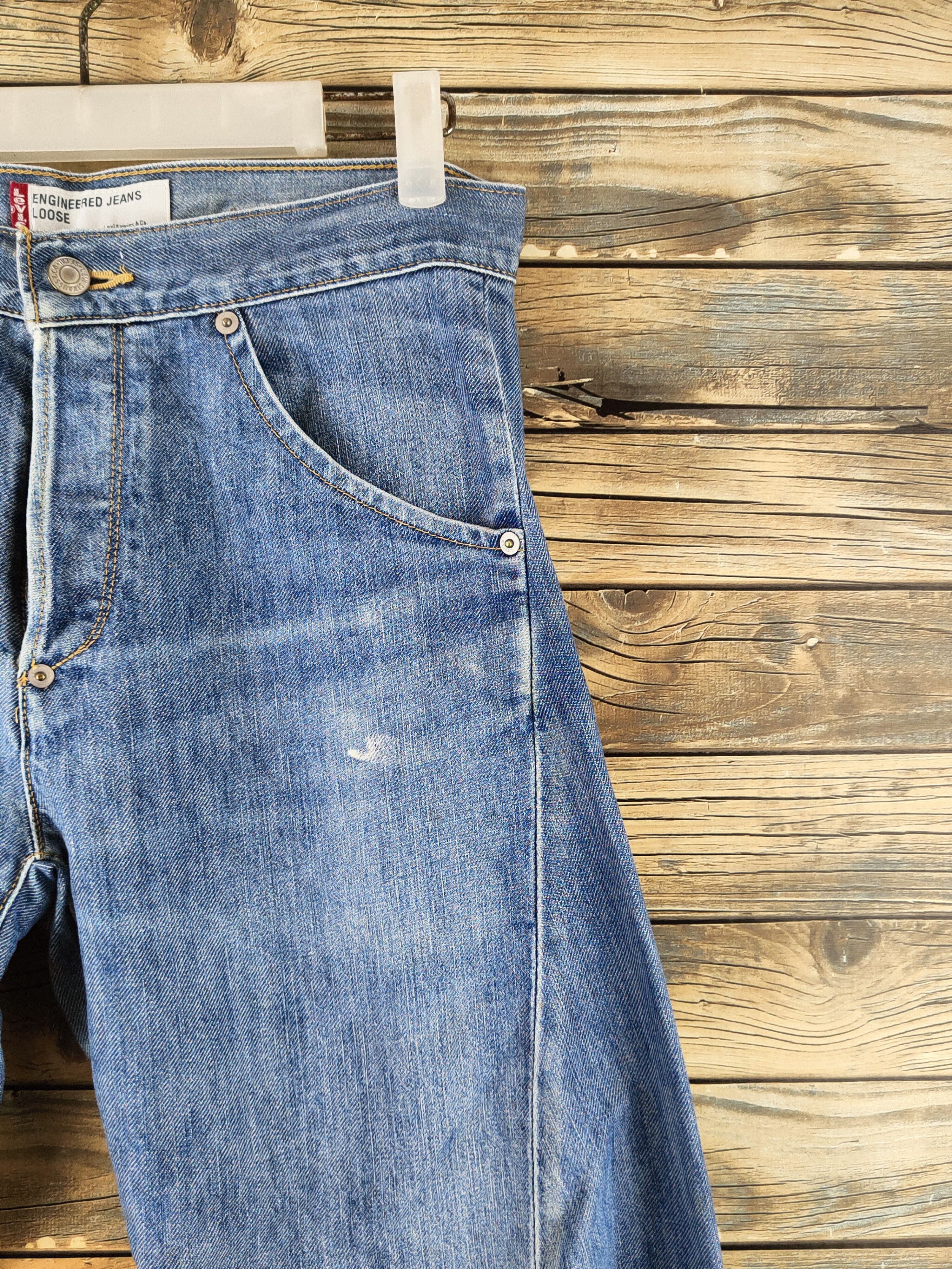 Levi's D Engineered Levi's Blue Distressed Ripped Jeans #S2920 Size US 30 / EU 46 - 5 Thumbnail