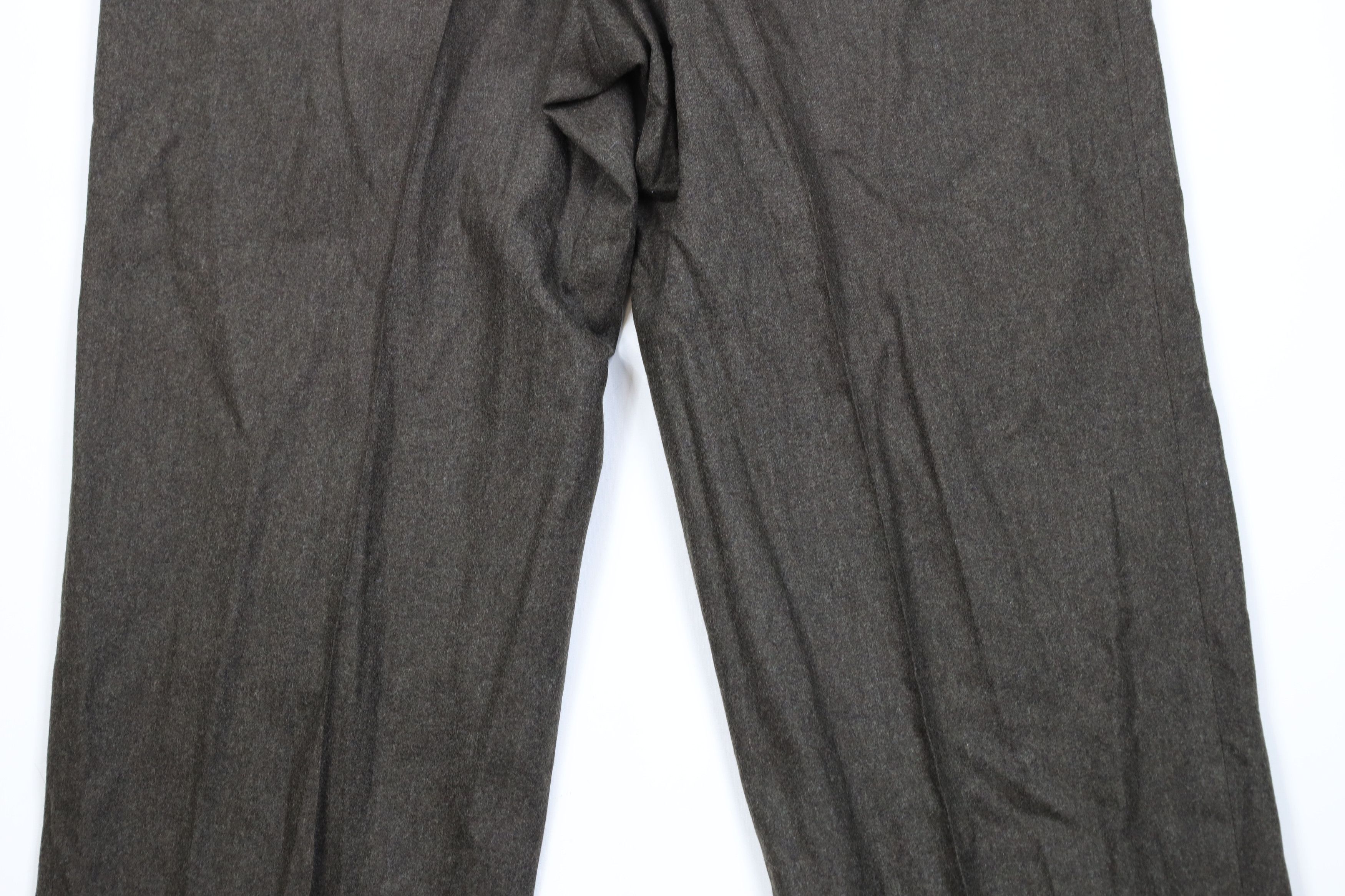 Vintage Vintage 90s Streetwear Cuffed Wide Leg Chino Pants Green Size US 38 / EU 54 - 11 Thumbnail