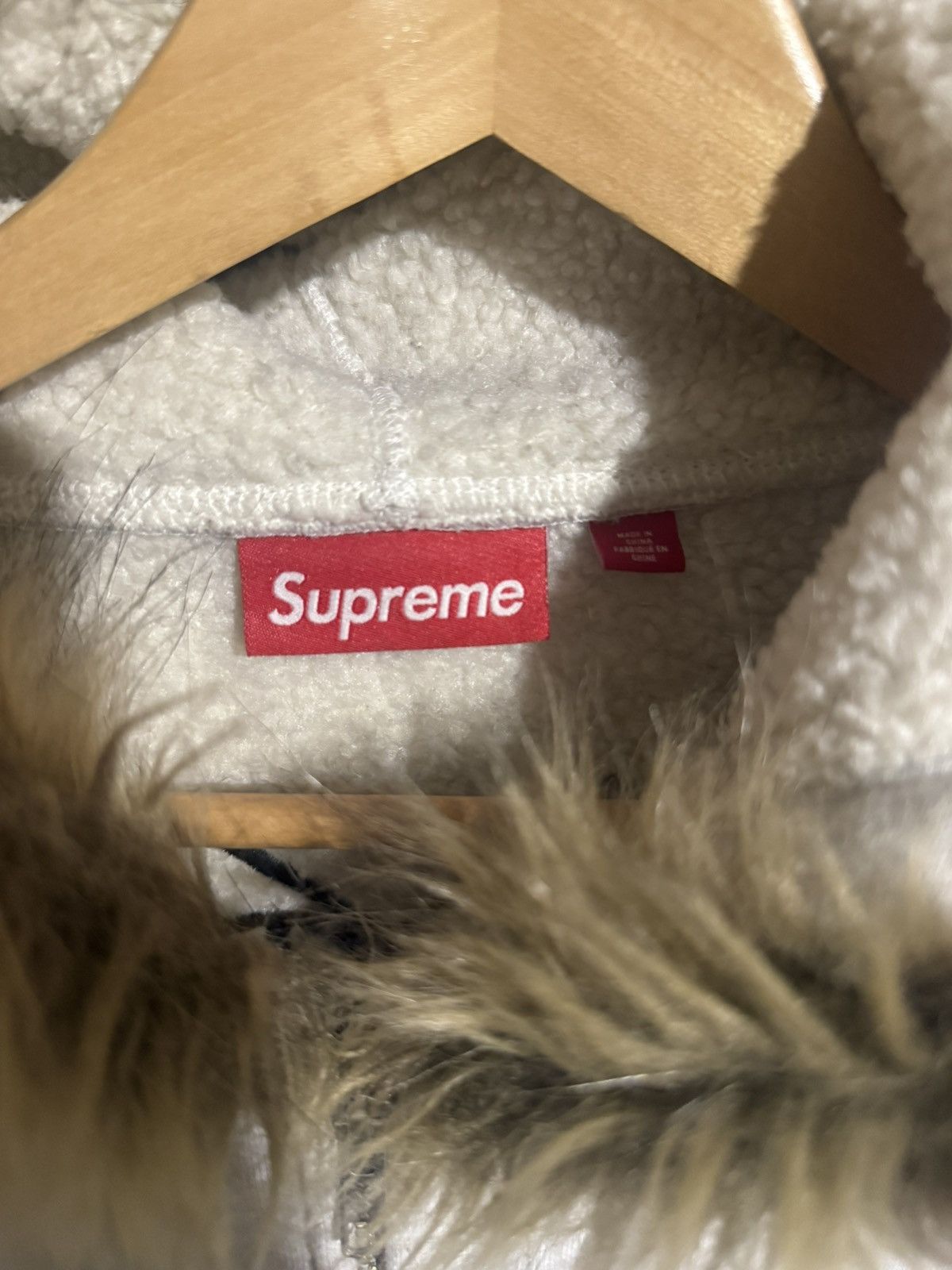 Supreme Supreme Grey Faux Fur Zip Up Hoodie Size US L / EU 52-54 / 3 - 4 Thumbnail