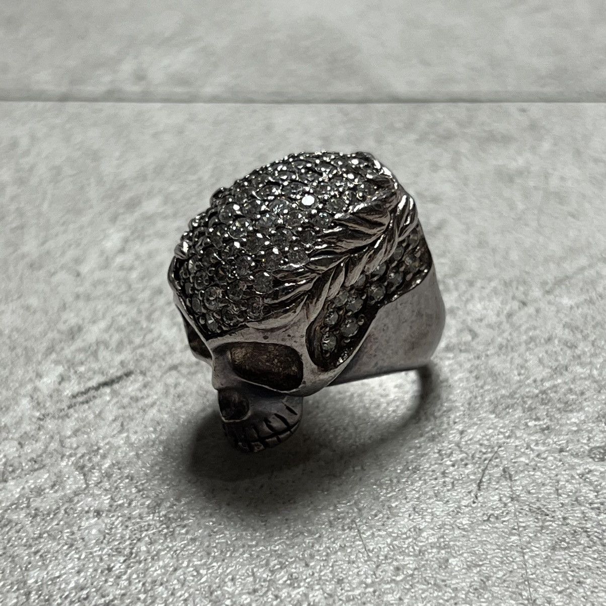 Random Swarovski Skull Ring N the Skull - Large