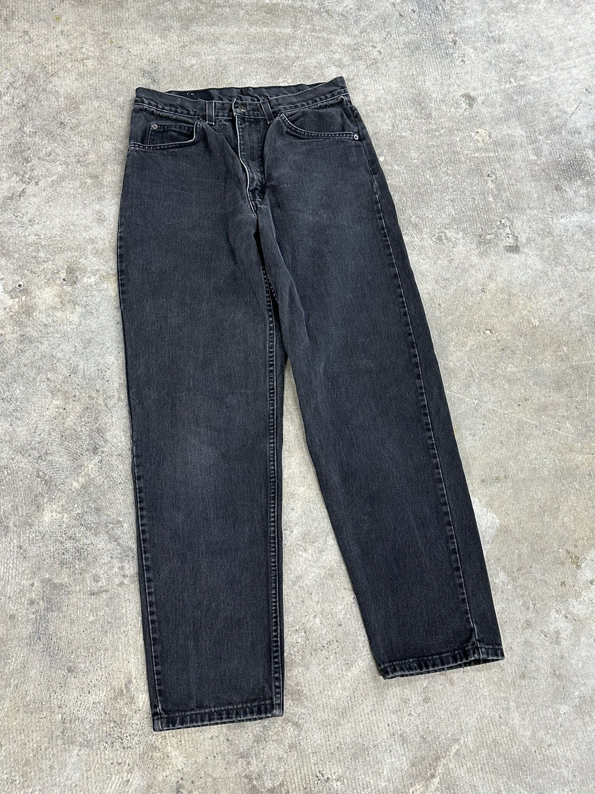 Levi's × Vintage Vintage 90s Levi’s Orange Tab Denim Black Jeans Size US 32 / EU 48 - 3 Thumbnail