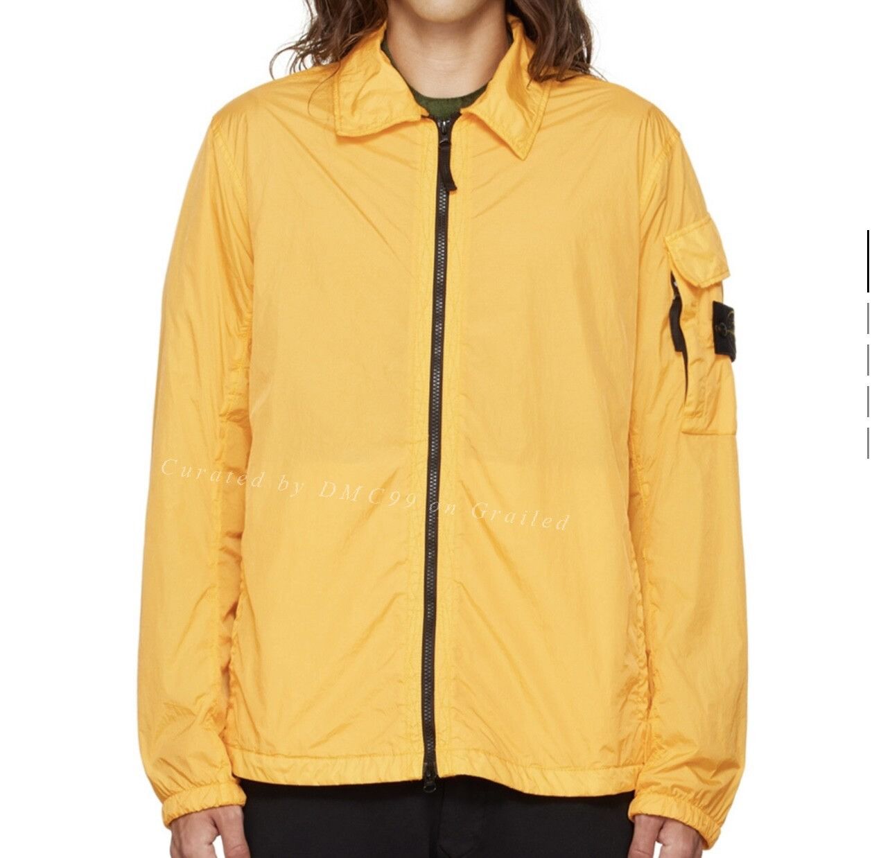 Stone Island Stone Island Yellow Double-Layer Coated Jacket Size US XL / EU 56 / 4 - 1 Thumbnail