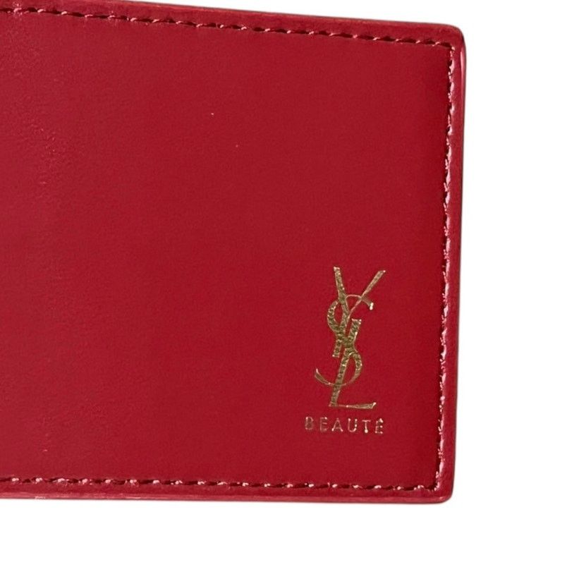 Yves Saint Laurent Yves St Laurent Mirror Keychain Red Gold Logo Compact Mirror Size ONE SIZE - 3 Thumbnail