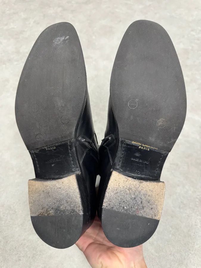 Saint Laurent Paris Saint Laurent Black Leather Zip Boots Size US 9 / EU 42 - 7 Thumbnail