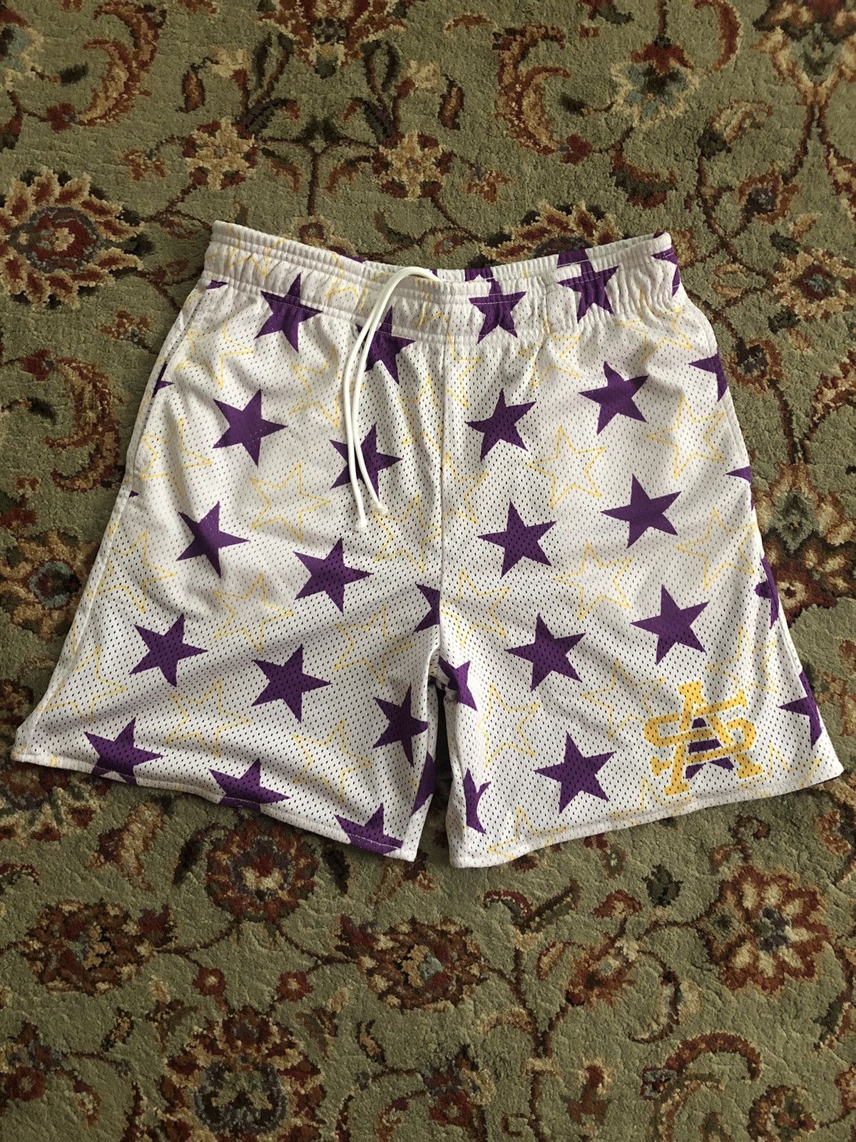 Other Almost Someday White Star Print Shorts Size US 32 / EU 48 - 1 Thumbnail