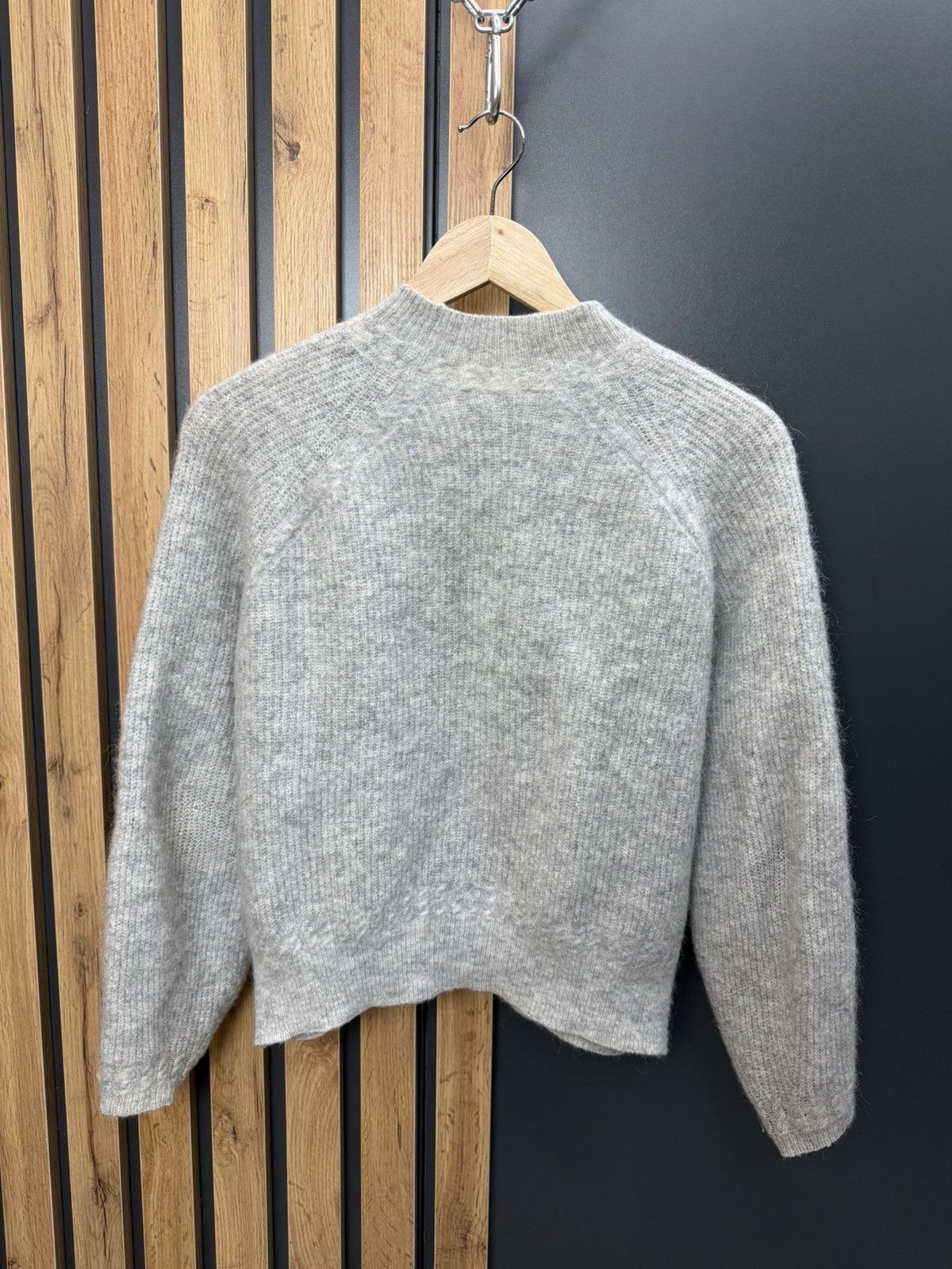 Sezane Sezane La Maille Grey Baby Alpaca Blend Sweater Womens XS Size XS / US 0-2 / IT 36-38 - 11 Thumbnail