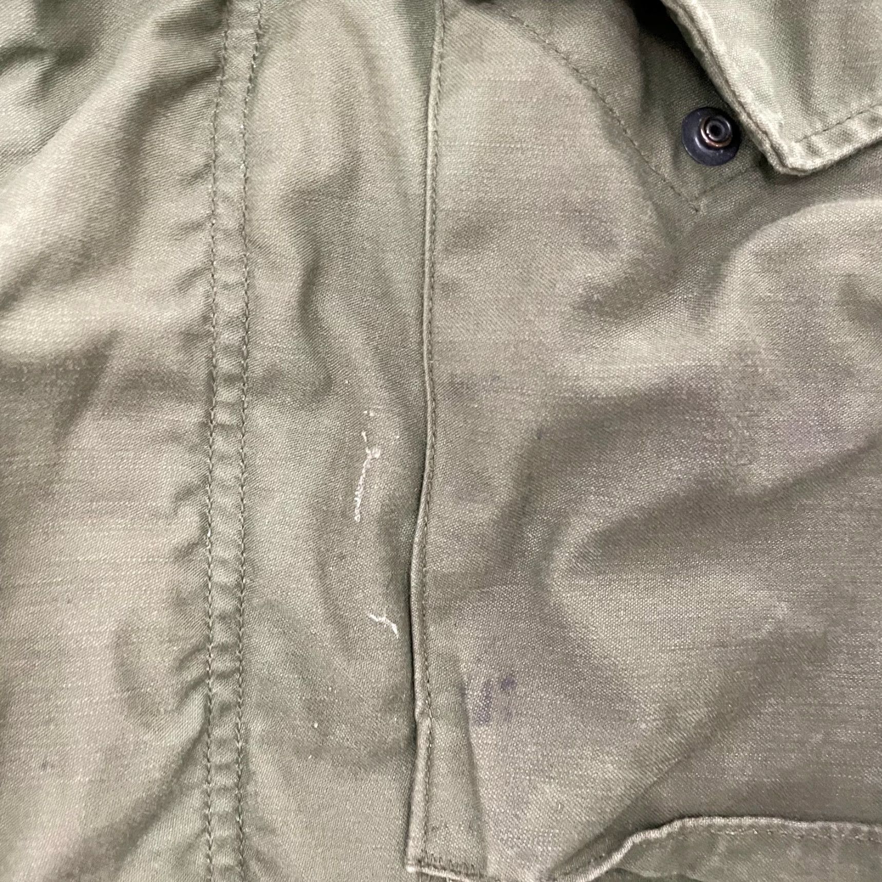 Alpha Industries VINTAGE Alpha Industries US Army Jacket Coat Military 80s 90s Green M Mens Regular Cotton Blend Full Zip Hooded Lined Pockets Stand-Up Collar Size US M / EU 48-50 / 2 - 6 Thumbnail