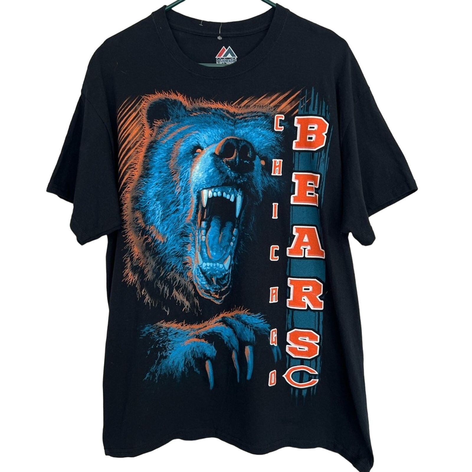 Majestic NEW MAJESTIC CHICAGO BEARS Y2K MEGA PRINT GRAPHIC SHIRT AOP Size US L / EU 52-54 / 3 - 1 Thumbnail