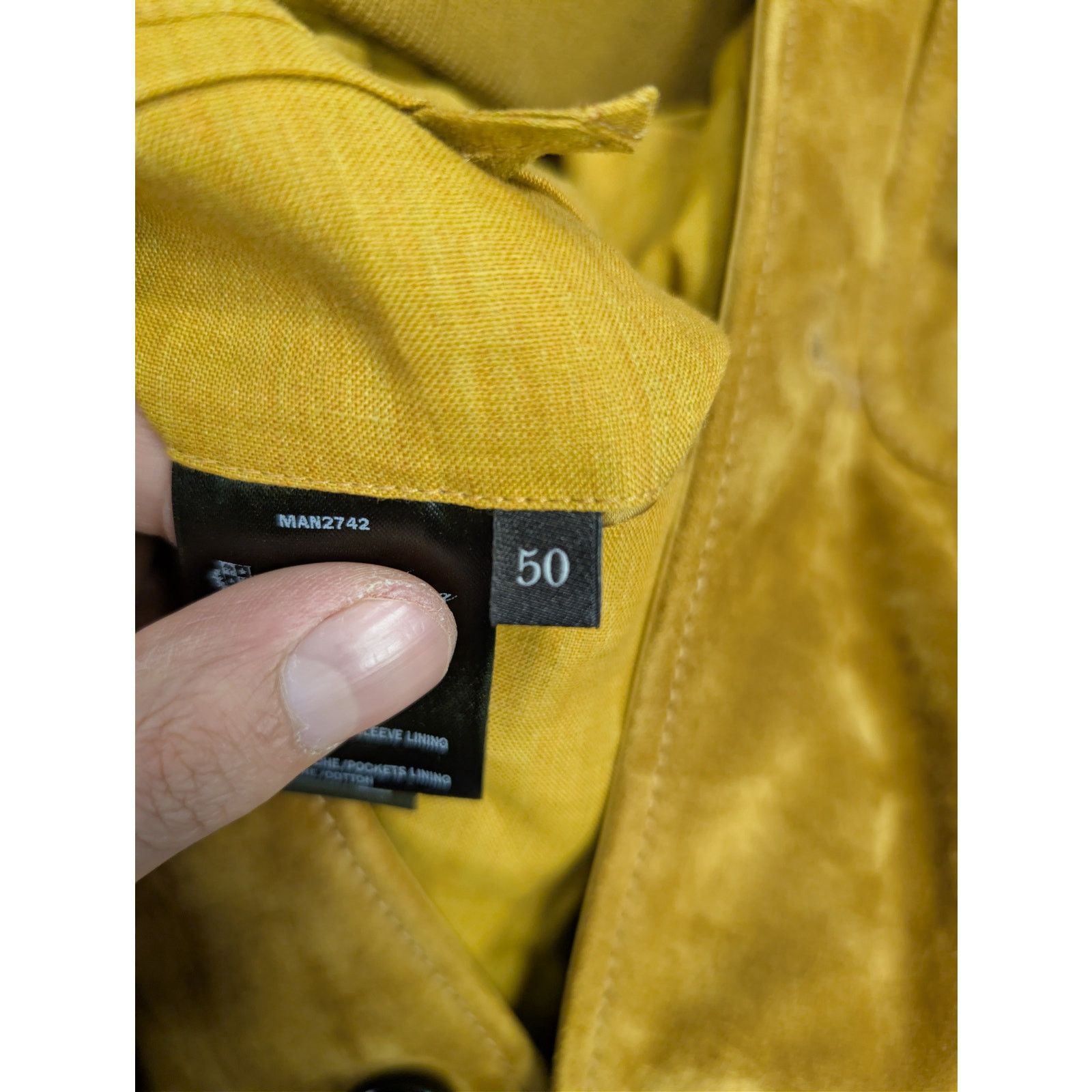 Loro Piana o1rshd1 Suede Jacket Suede Button Jacket in Cognac Size US M / EU 48-50 / 2 - 15 Thumbnail