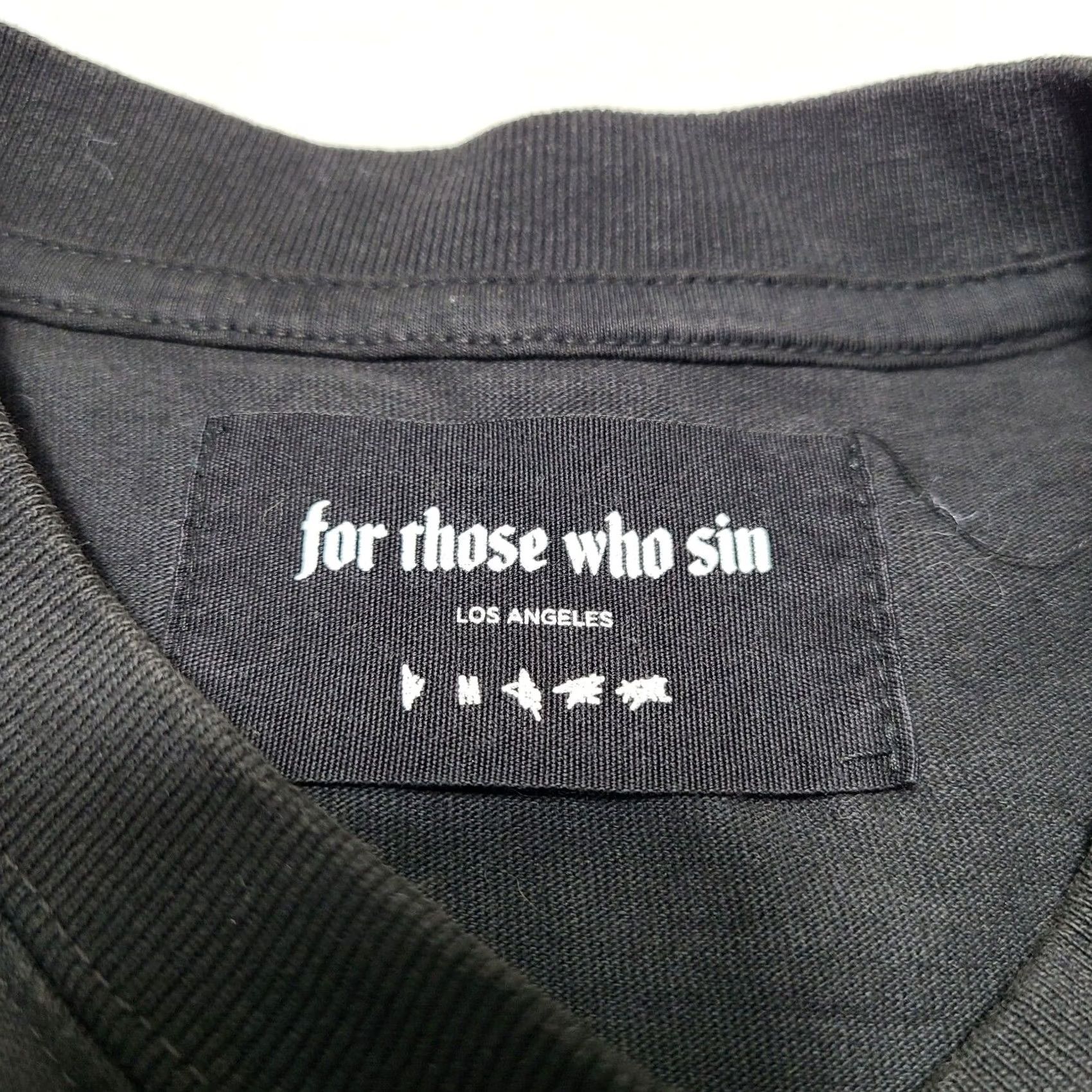 For Those Who Sin For Those Who Sin Los Angeles Bike Week Skull FTWS Black Men’s Size Medium T-Shirt Graphic Print Crew Neck Long Sleeve 2010-2019 Vintage No Size US M / EU 48-50 / 2 - 7 Thumbnail