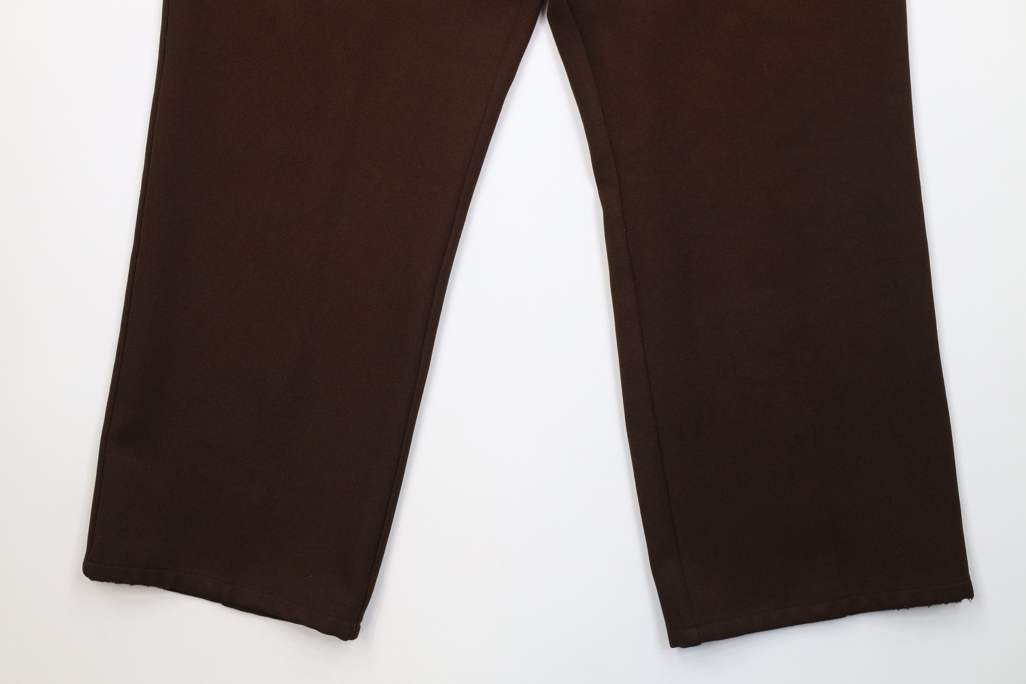Vintage Vintage 90s Streetwear Flared Wide Leg Chino Pants Brown Size US 38 / EU 54 - 4 Thumbnail
