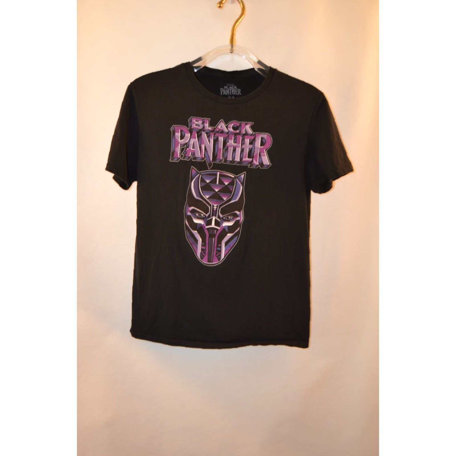 Vintage Marvel Men’s Shirt, T-Shirt, Medium, Black Panther, Crew Neck, Short Sleeve, Black, Marvel, Comics, Geek, Movie, Nerd, 90s? Size US M / EU 48-50 / 2 - 2 Thumbnail