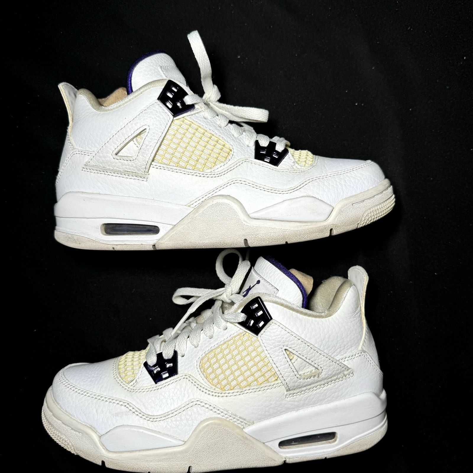 Jordan Brand × Nike Size 6 - Air Jordan 4 Retro GS Purple Metallic Men's Shoes Size US 6 / EU 39 - 2 Thumbnail