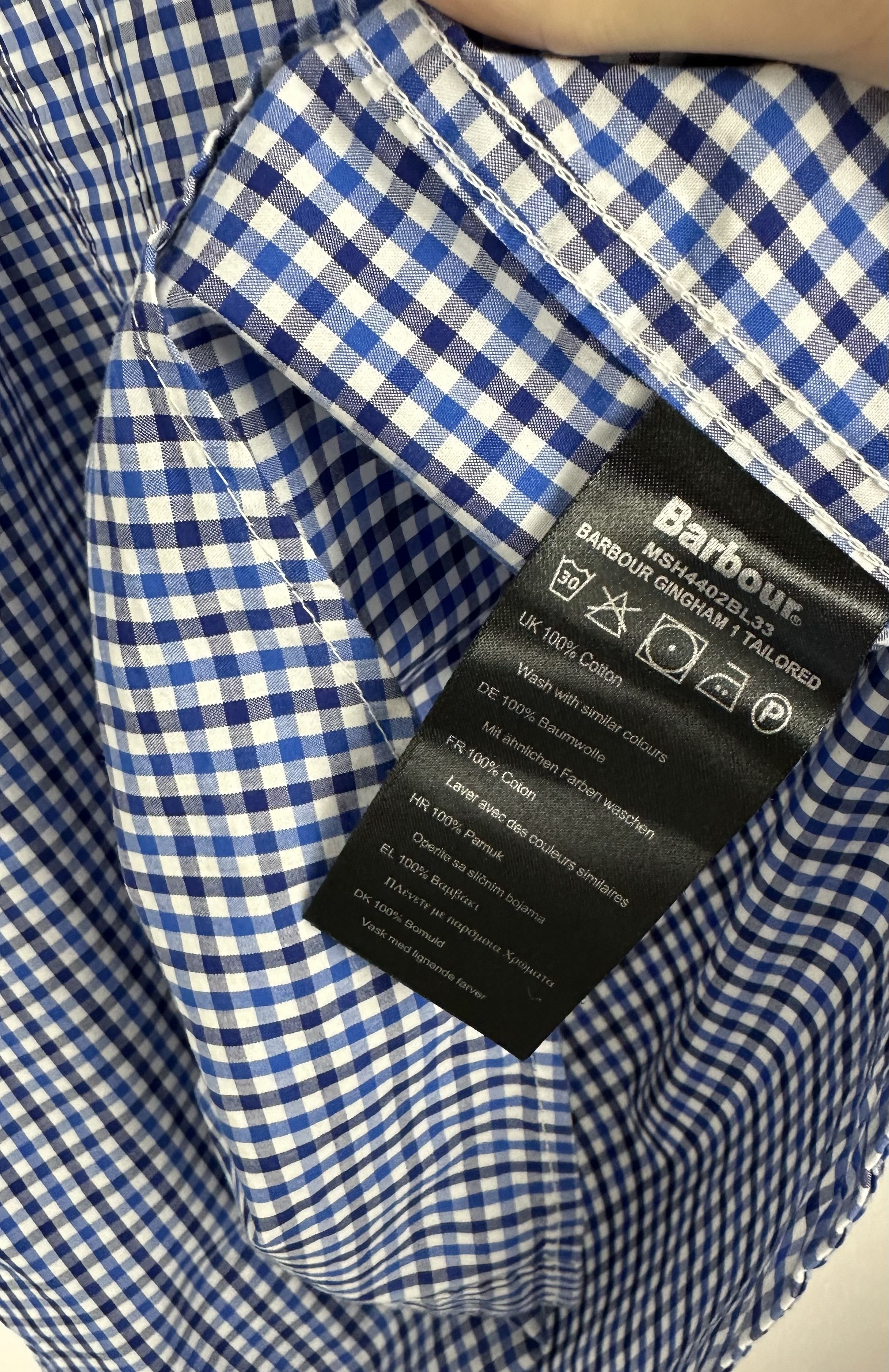 Barbour Barbour Gingham 1 Tailored Men's Slim Check Shirt Size US M / EU 48-50 / 2 - 4 Thumbnail