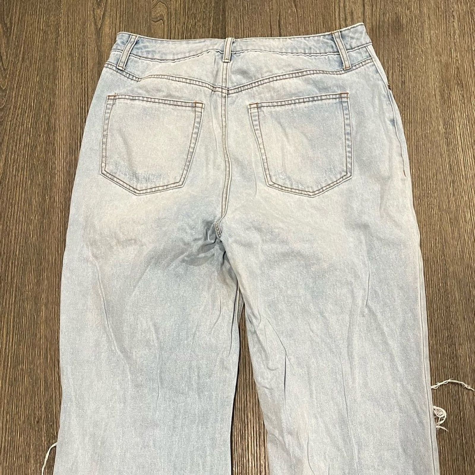 ARMA AFRM Jeans Oden Flared Leg High Waisted Distressed Size 31" - 8 Thumbnail