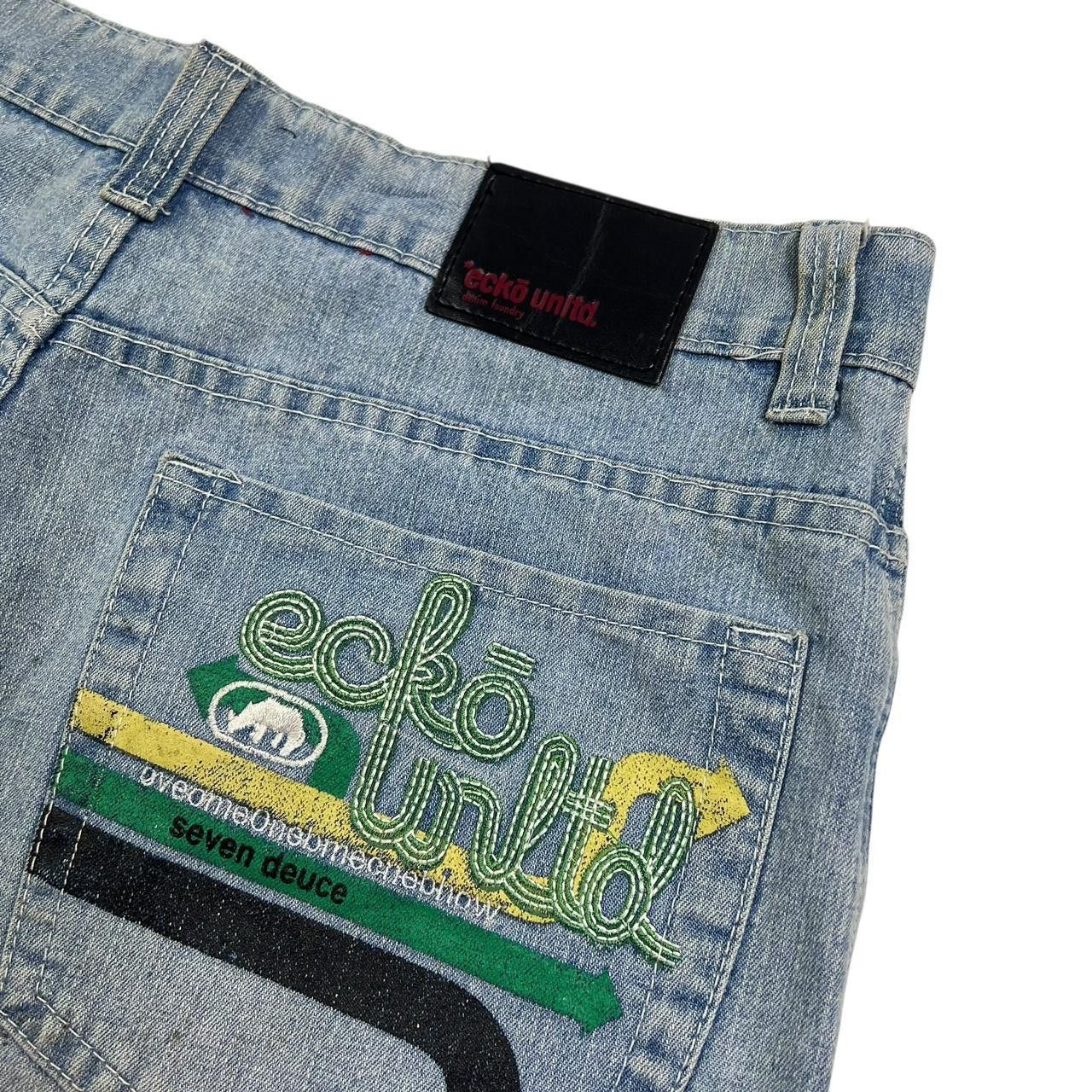 Ecko Unltd. Vintage Ecko Unltd Denim Shorts / Jorts - Waist: 35” Size US 35 - 4 Thumbnail