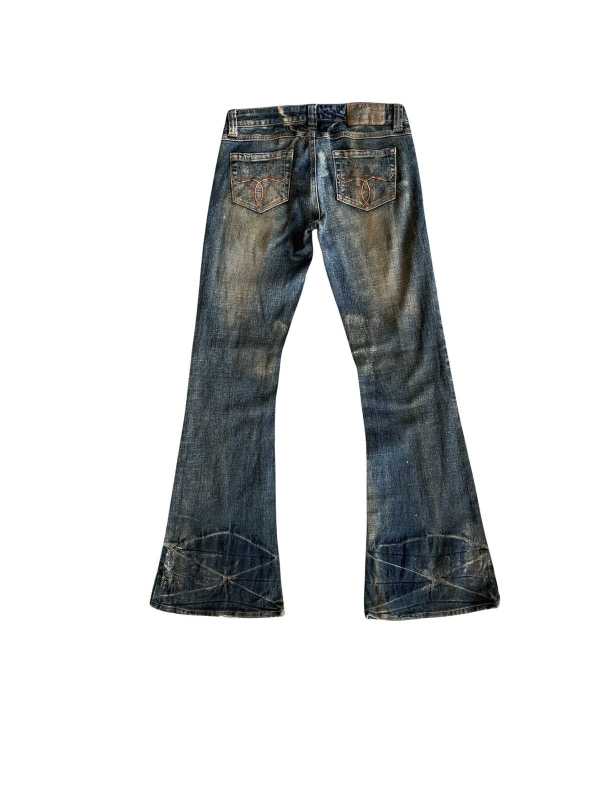 Japanese Brand Japanese High Quality Flared Jeans Distressed Denim Size US 29 - 9 Thumbnail