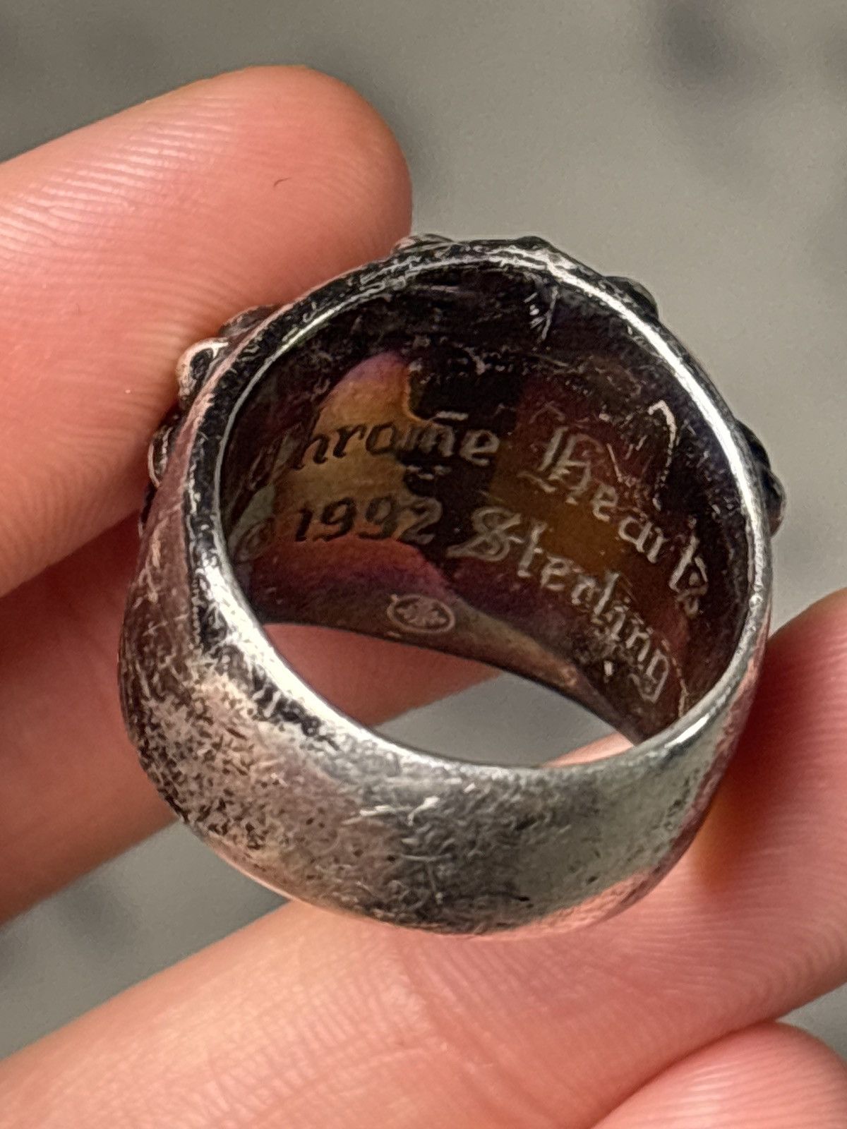 Chrome Hearts CHROME HEARTS BLACK SILVER RING Size ONE SIZE - 7 Thumbnail