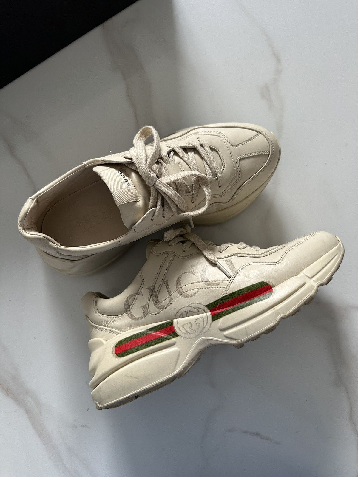 Gucci Gucci Rhyton Sneaker with Logo Size US 6 / EU 39 - 9 Thumbnail