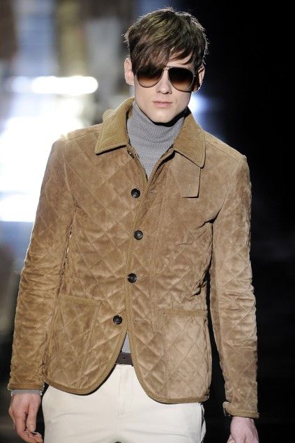 Gucci F/W 2010 RUNWAY SUEDE QUILTED JACKET BY FRIDA GIANNINI Size US S / EU 44-46 / 1 - 1 Thumbnail