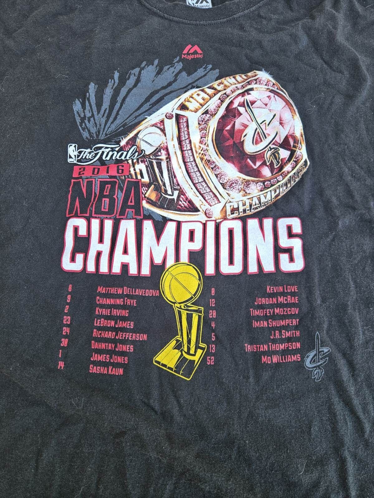 Majestic Cleveland Cavaliers 2016 NBA Finals Champions Majestic Tee Size US XXL / EU 58 / 5 - 2 Thumbnail