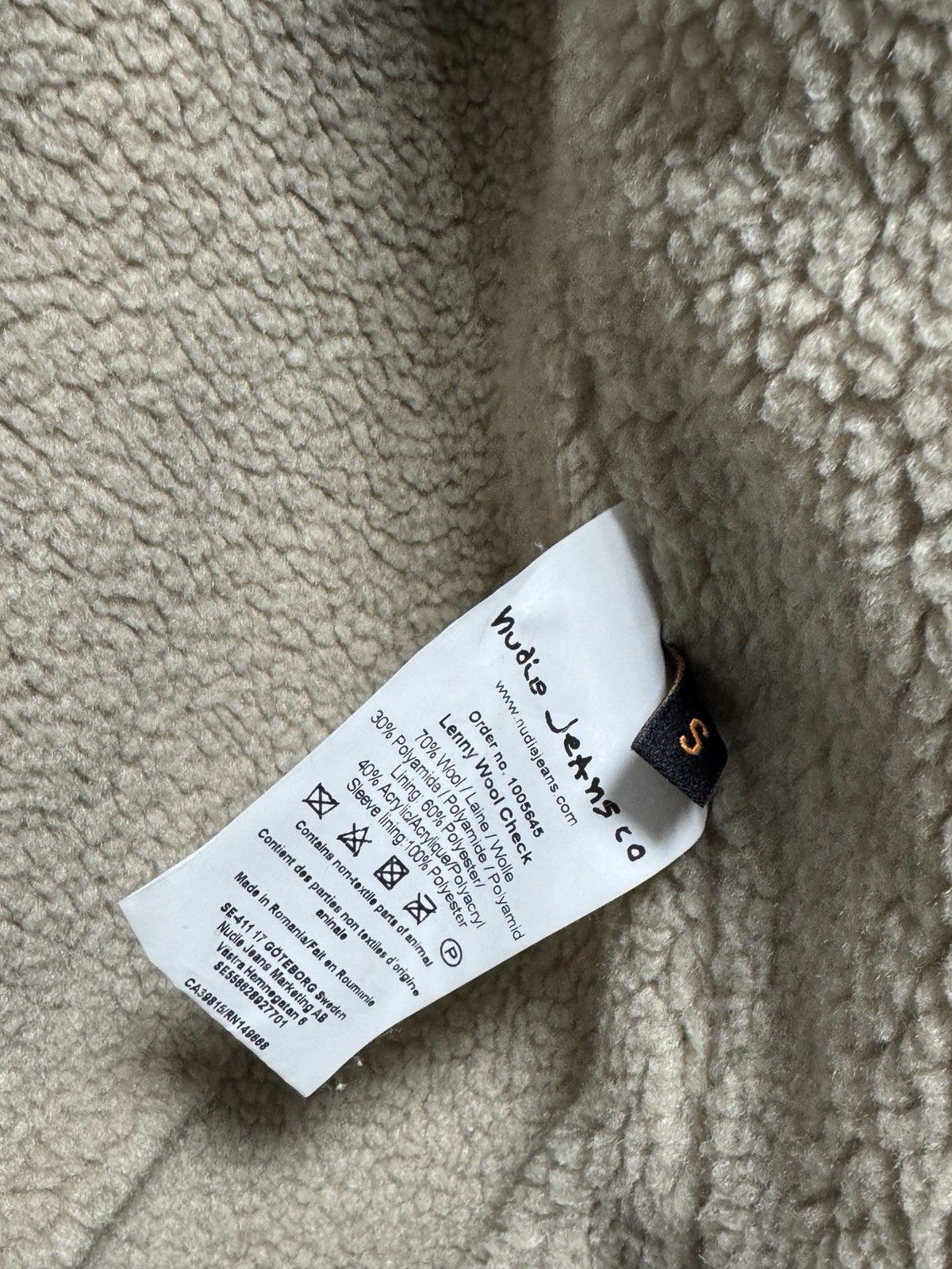 Nudie Jeans Nudie Jeans Lenny Wool Check Plaid Sherpa Boa Jacket Size US S / EU 44-46 / 1 - 9 Thumbnail