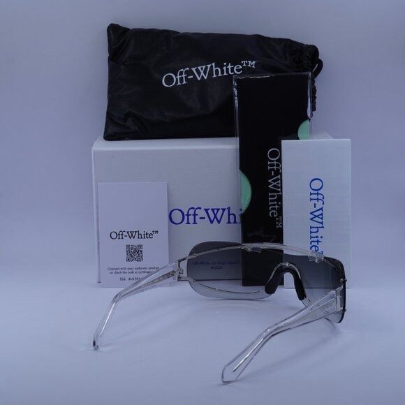 Off-White Off-White OERI103 BIG WHARF 7207 Sunglasses Silver Frame Size ONE SIZE - 10 Thumbnail