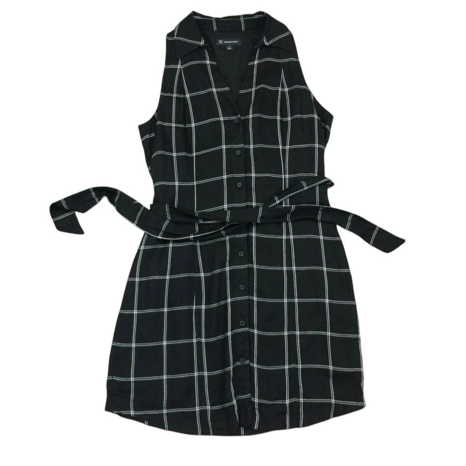 Other NWT INC Shirt dress Size 4 Tie Waist Sleeveless Plaid Lined Size S / US 4 / IT 40 - 3 Thumbnail