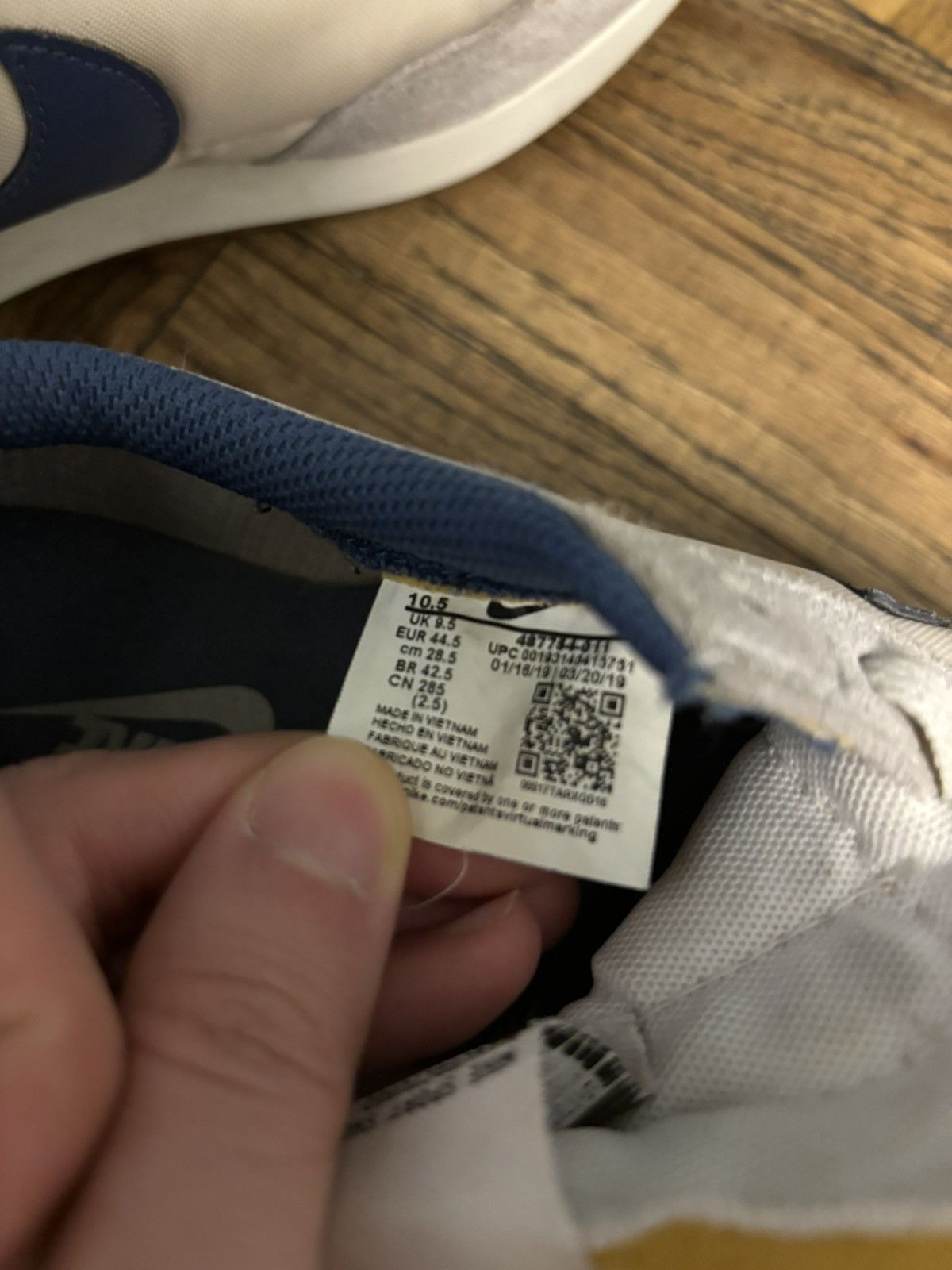 Nike Nike Tailwind 79 Grey/Beige/Blue Size:10.5 Size US 10.5 / EU 43-44 - 5 Thumbnail