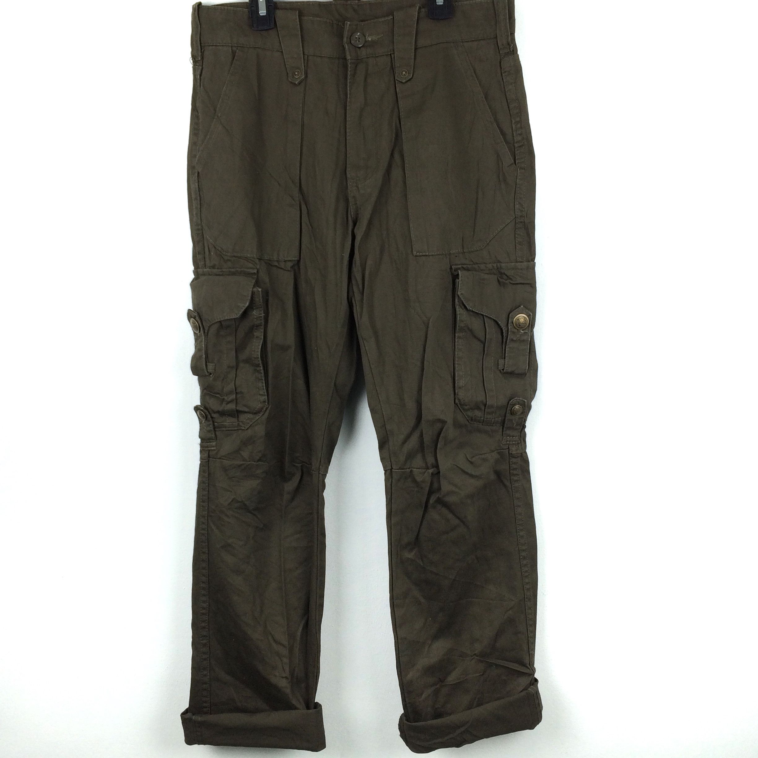 Japanese Brand X9 BALDIA JAPANESE MADE CARGO TACTICAL MILITARY PANTS Size US 31 - 1 Thumbnail