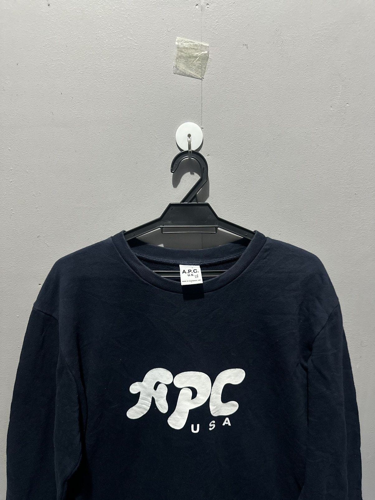 A.P.C. × Vintage Vintage A.P.C Crewneck Sweatshirt Size US L / EU 52-54 / 3 - 3 Thumbnail