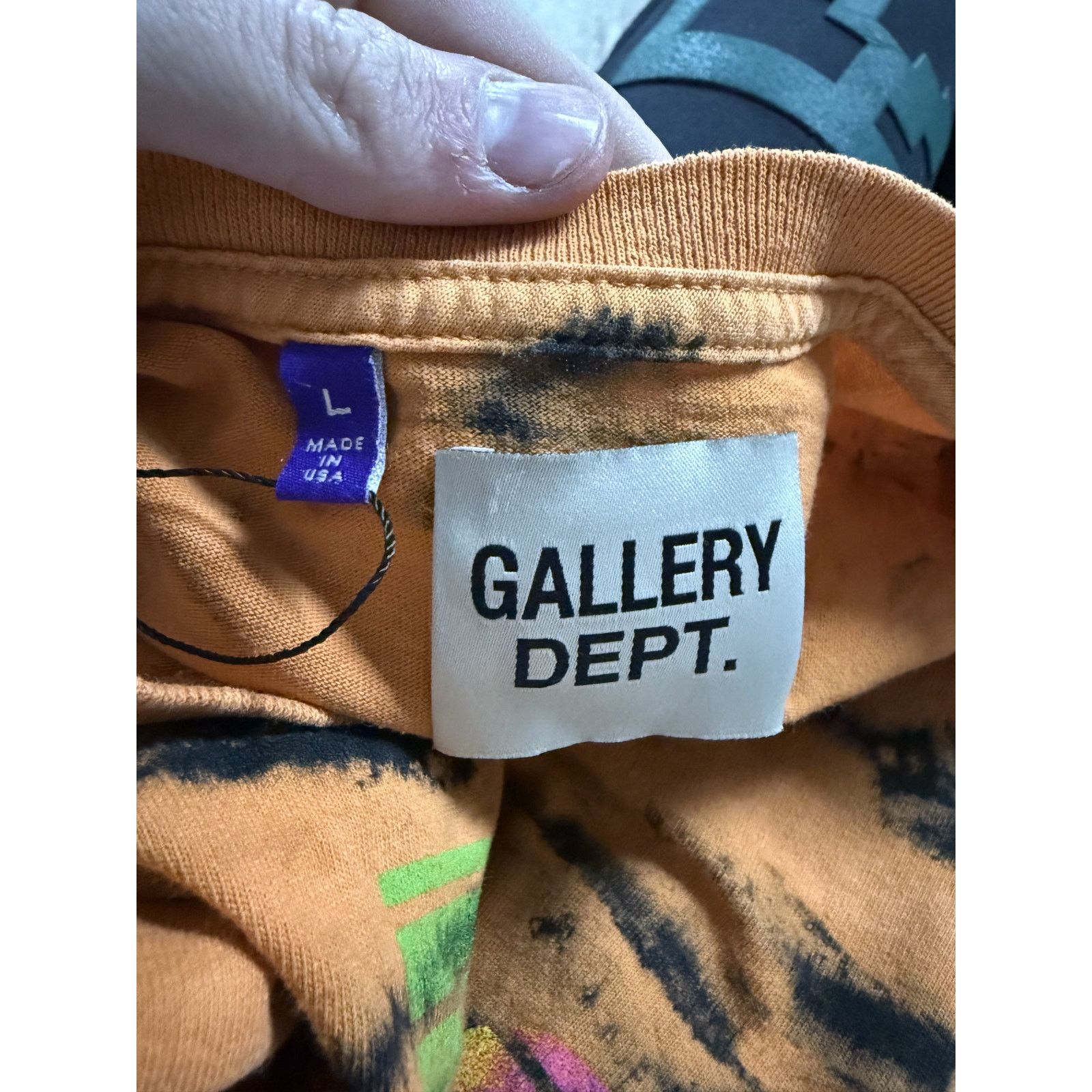 Gallery Dept. Gallery Dept Miami Beach Tie Dye Tee Used Large Size US L / EU 52-54 / 3 - 5 Thumbnail