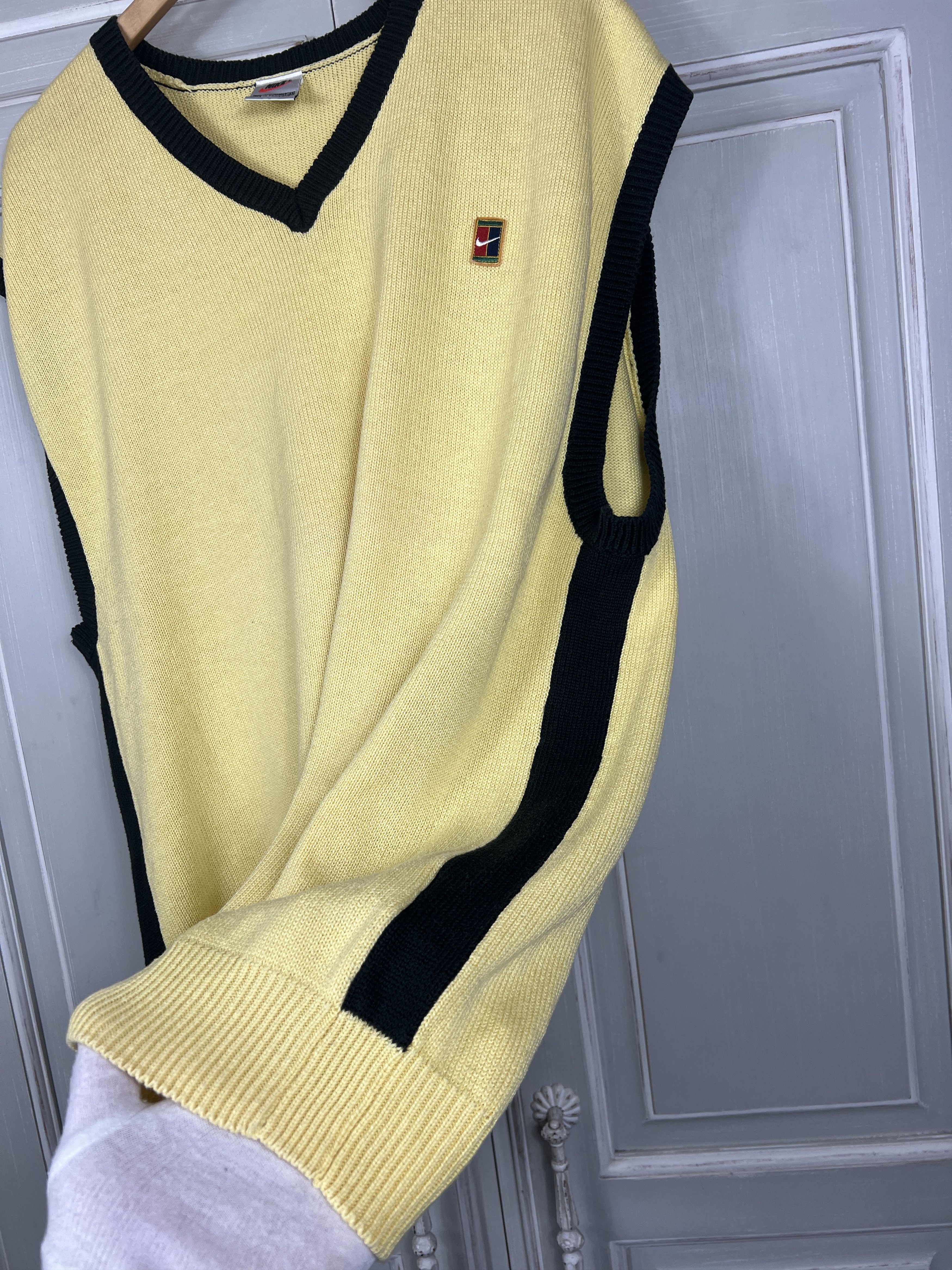 Nike × Vintage vintage nike court knit cottone vest sweater jumper 00s y2k Size US XXL / EU 58 / 5 - 5 Thumbnail
