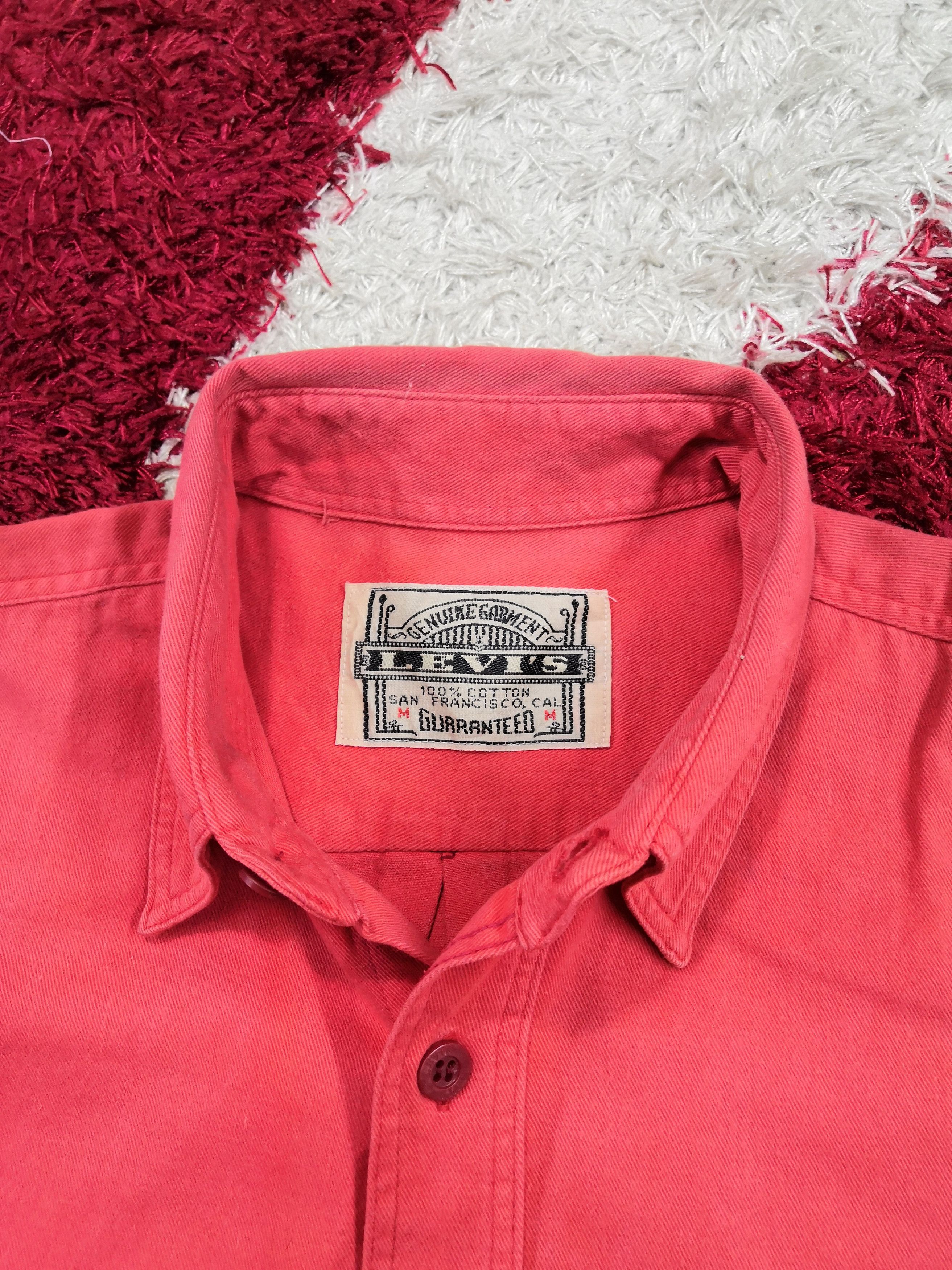 Levi's Vintage 90's Levi's Shirt Levis Strauss Bottomdown Shirt Size US L / EU 52-54 / 3 - 2 Thumbnail