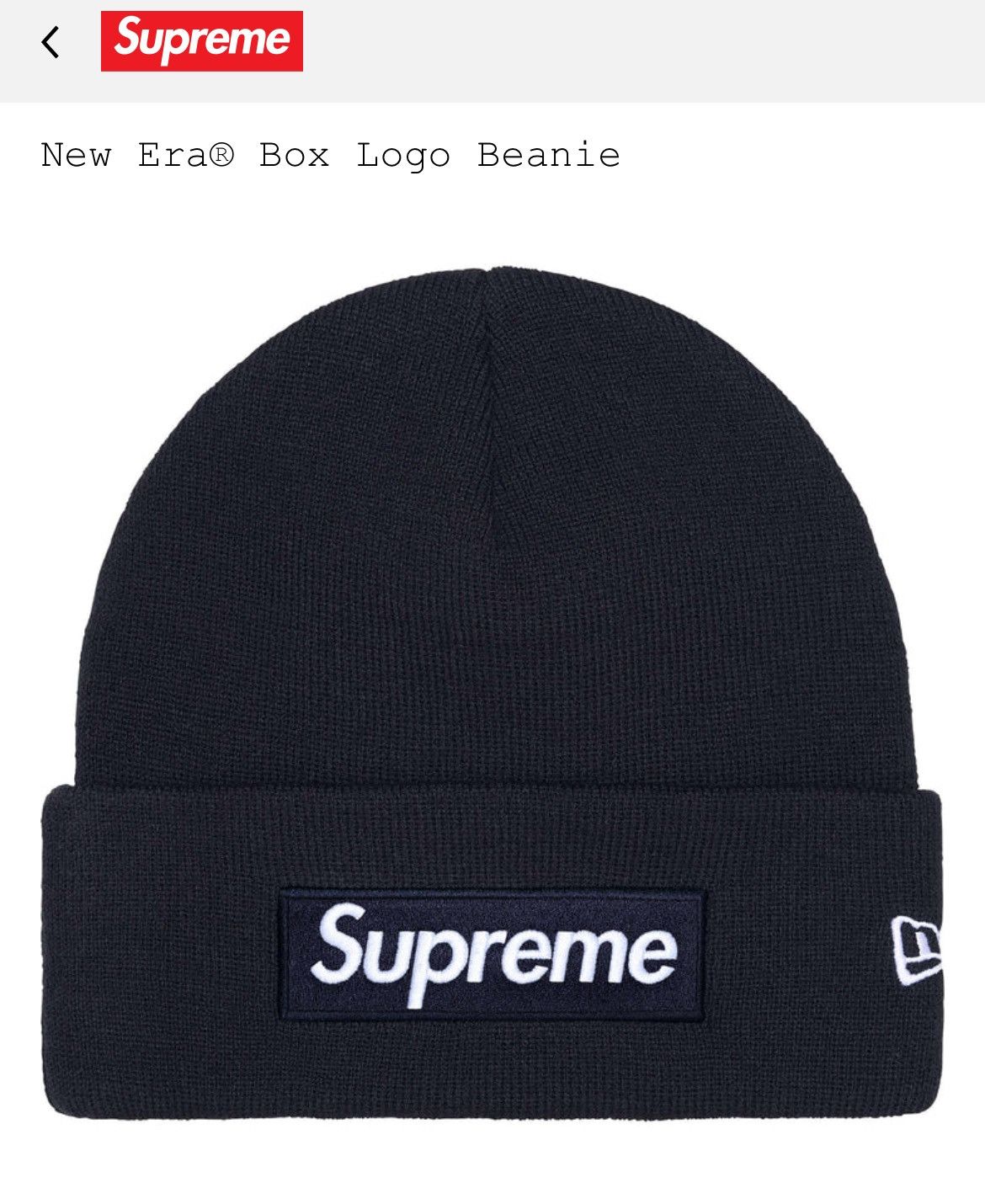 Supreme New Era Script Beanie 紺 s-l400.jpg