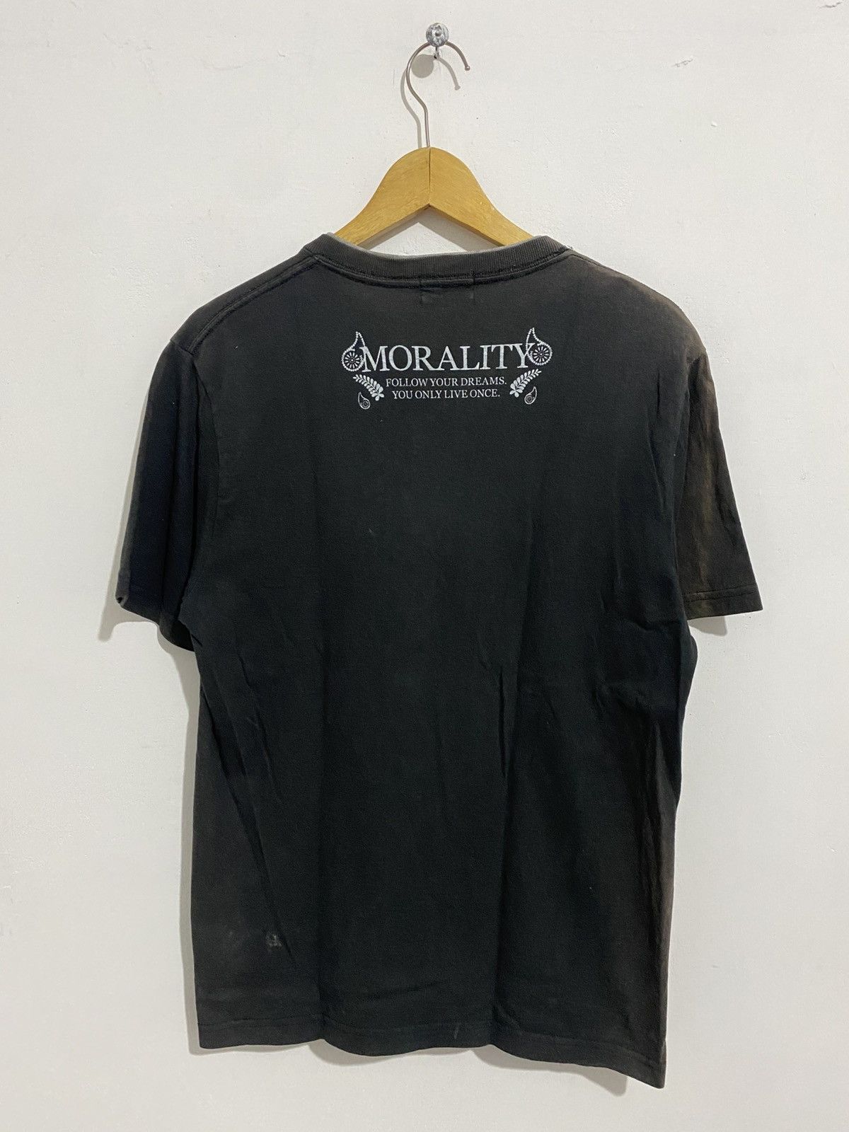If Six Was Nine × Japanese Brand × Le Grande Bleu (L.G.B.) Japanese Skull Tee Lgb Styled Faded Shirt Size US M / EU 48-50 / 2 - 6 Thumbnail
