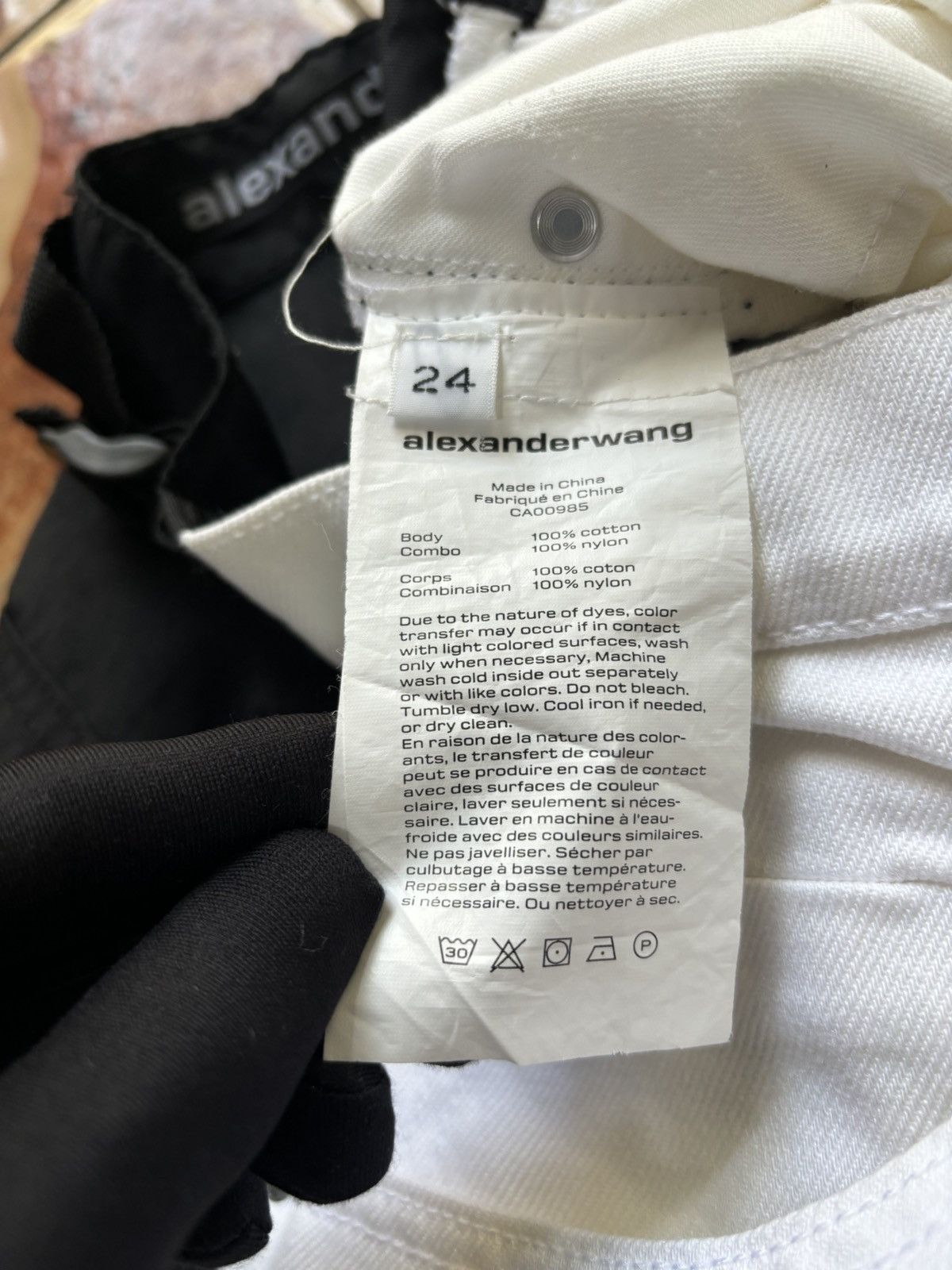 Alexander Wang Alexander Wang Pack Mix Hybrid Cargo Wide Denim Size 28" / US 6 / IT 42 - 14 Thumbnail