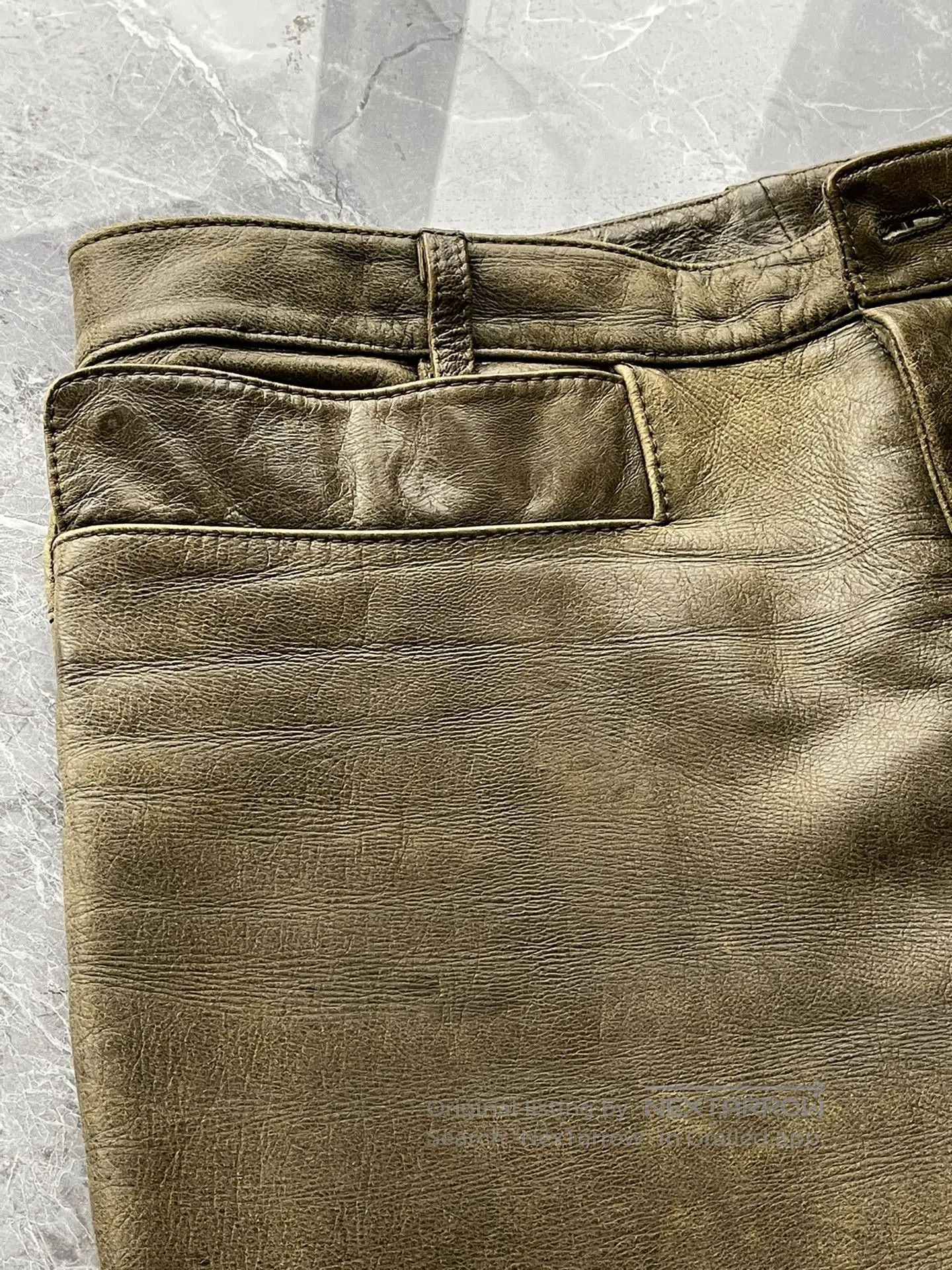 Dirk Bikkembergs Dirk Bikkembergs 98AW Leather Biker Pants. Size US 30 / EU 46 - 5 Thumbnail