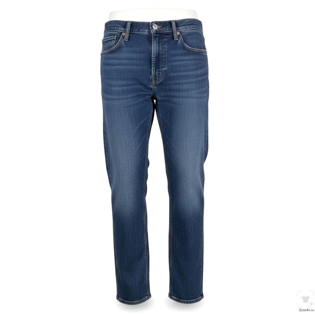 Levi's Levi's 511 Jeans Mens 32x32 Blue Medium Wash Slim Tapered Stretch Denim Zip Fly Size US 32 / EU 48 - 2 Thumbnail
