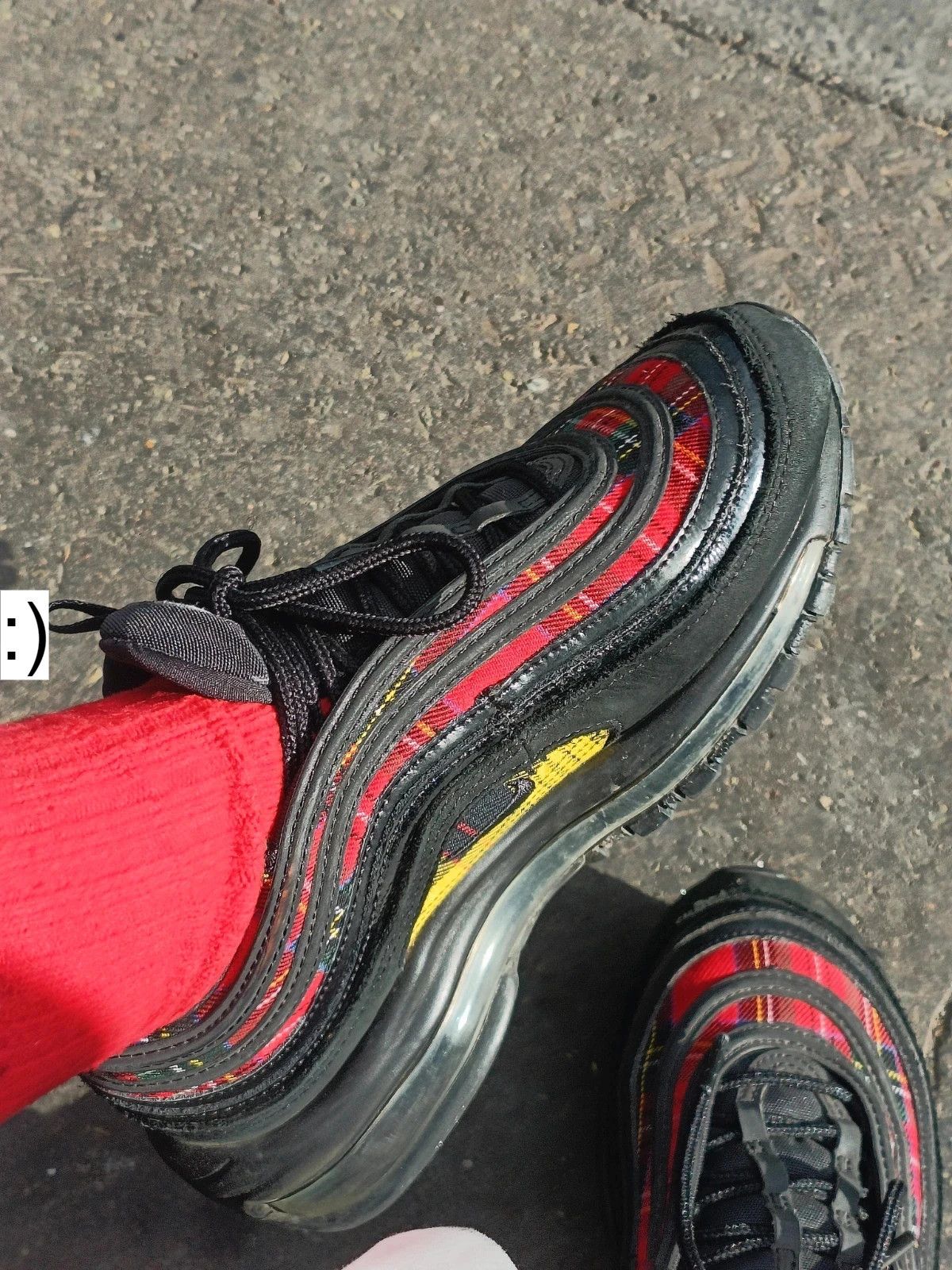 Nike Nike Airmax 97 SE femme noir rouge jaune Size US 7.5 / IT 37.5 - 3 Thumbnail