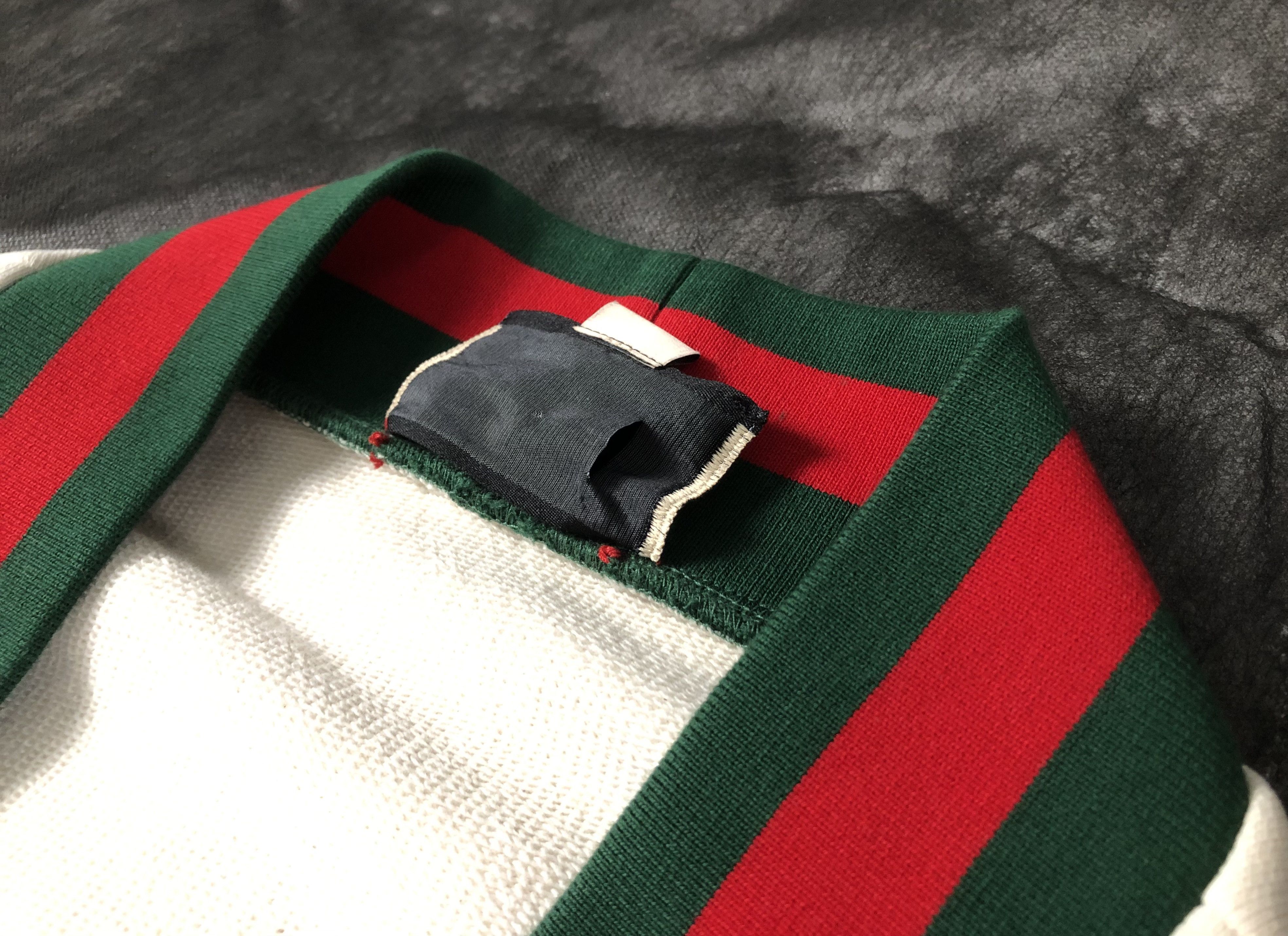 Gucci Gucci Cotton Jersey Cardigan With Web Detail Size US L / EU 52-54 / 3 - 4 Thumbnail