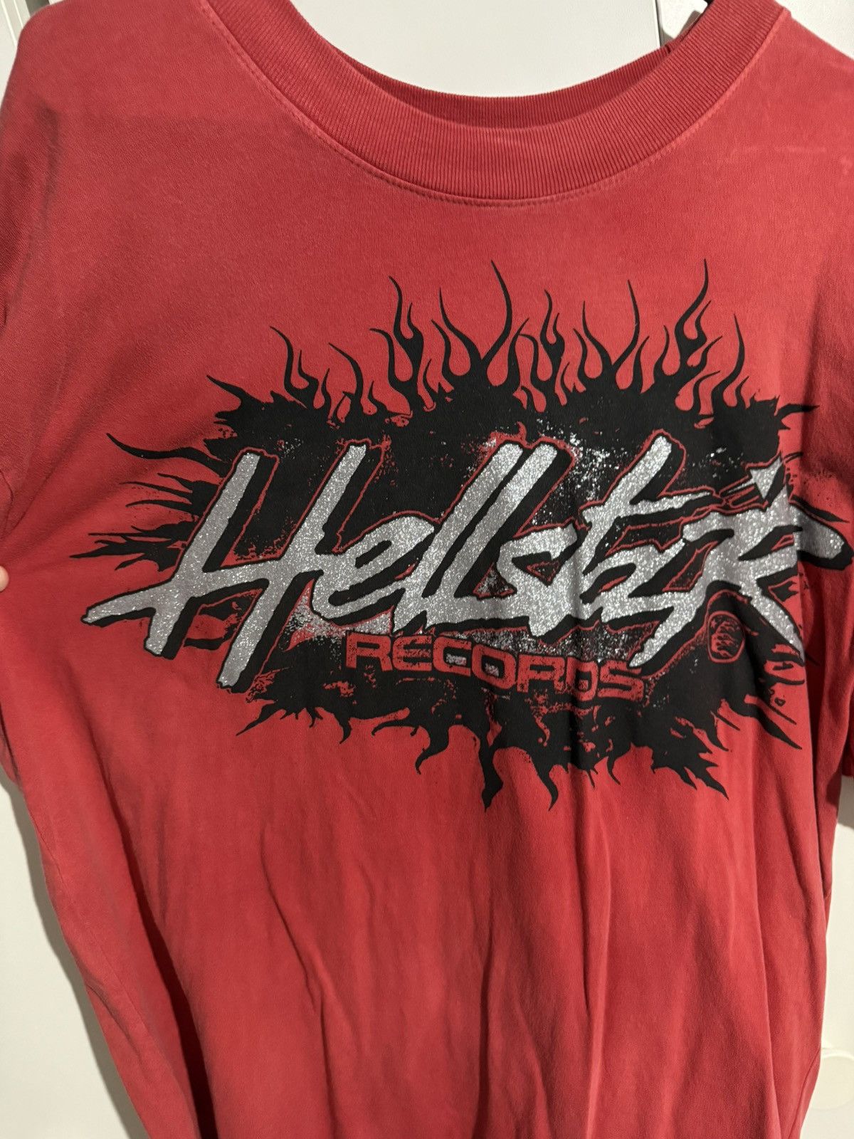 HELLSTAR Red Hellstar Records Glitter Shirt Size XL Size US XL / EU 56 / 4 - 3 Thumbnail